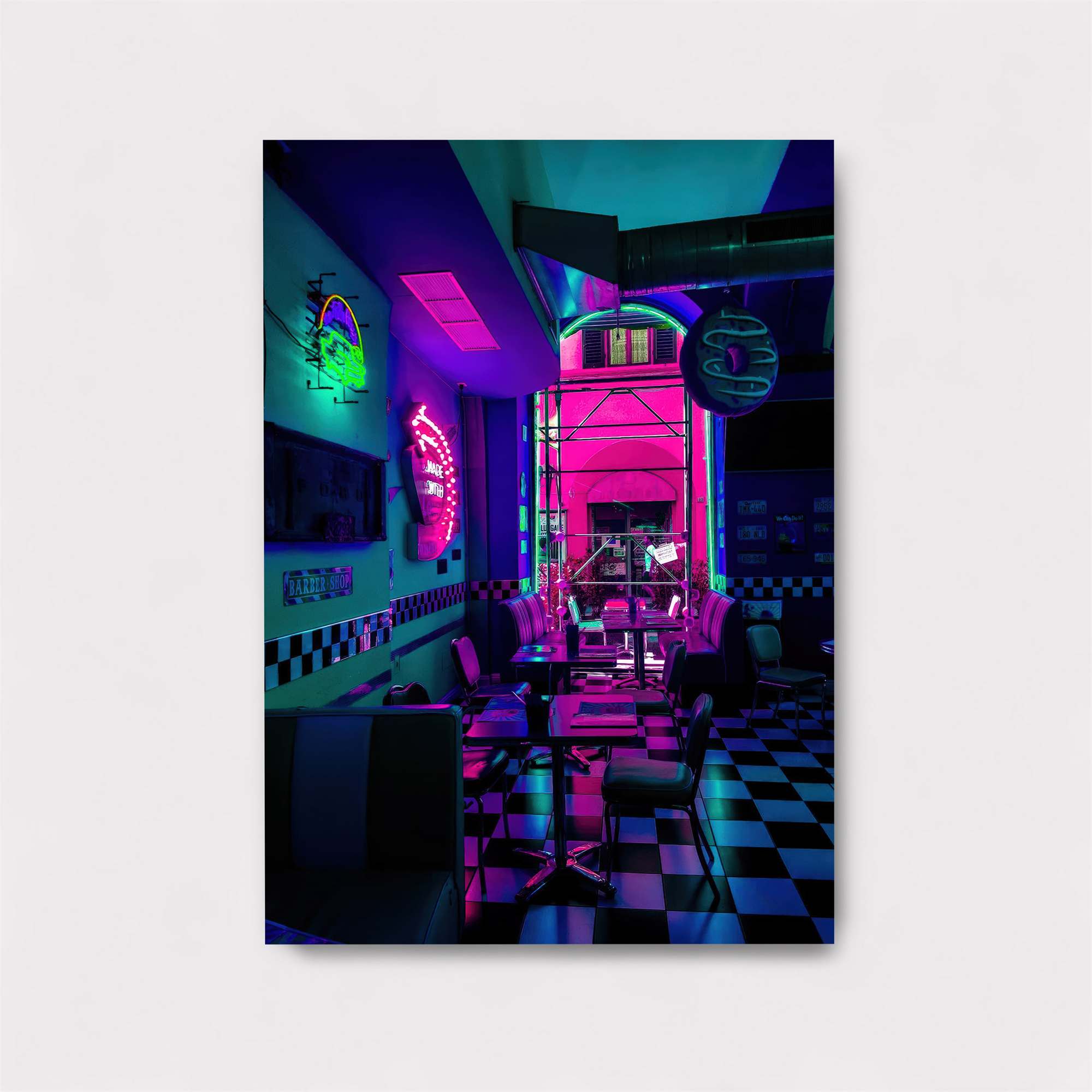 Neon Diner Safe Wall Magnetic / M