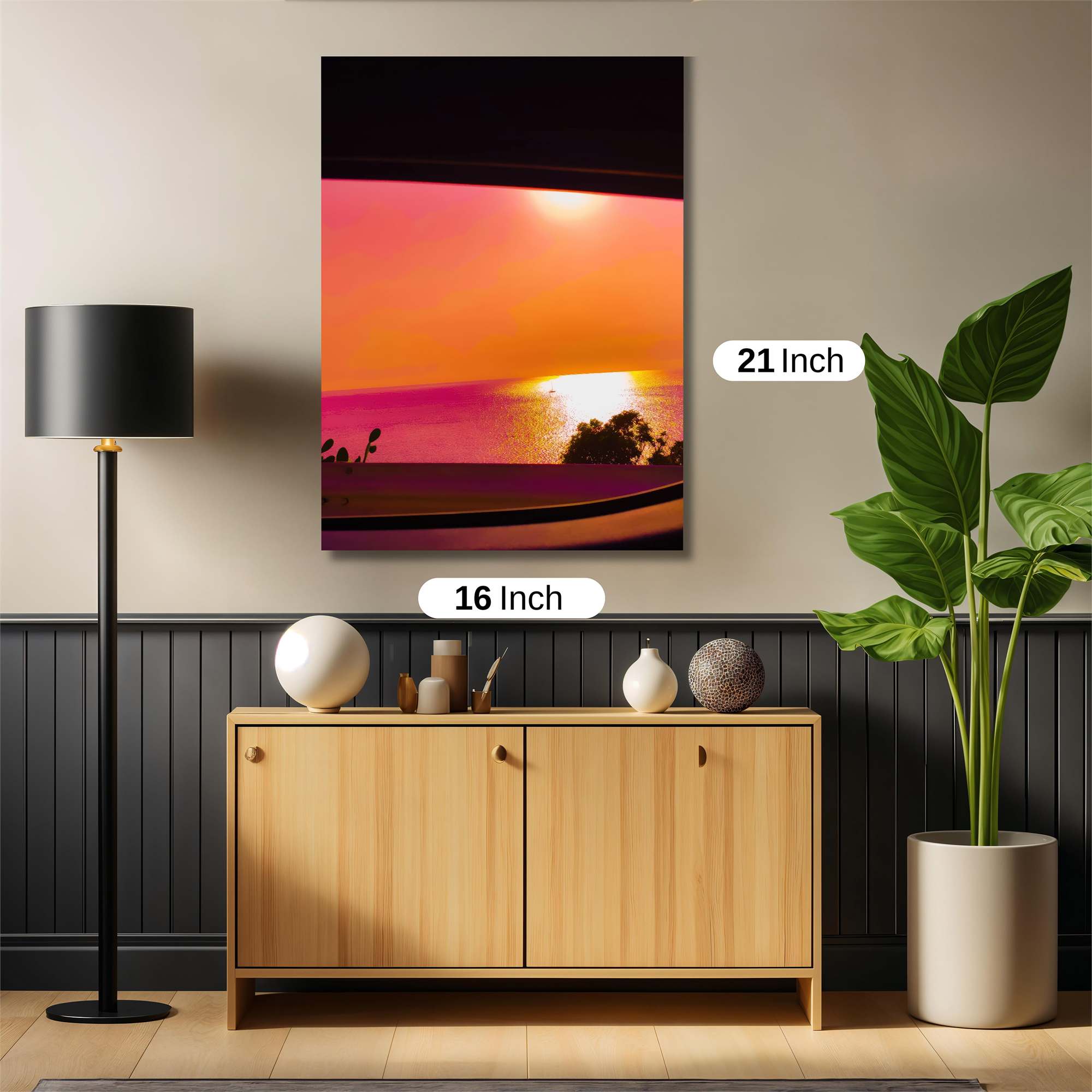 Sunset Serenity Safe Wall Magnetic / M