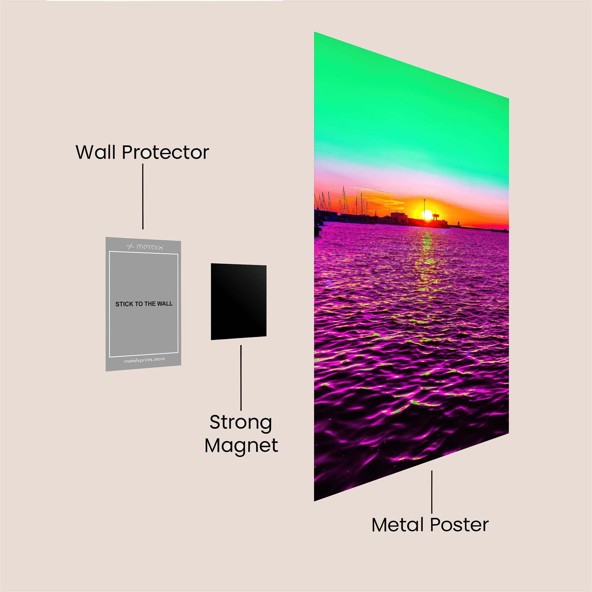 Sunset Euphoria Safe Wall Magnetic / M