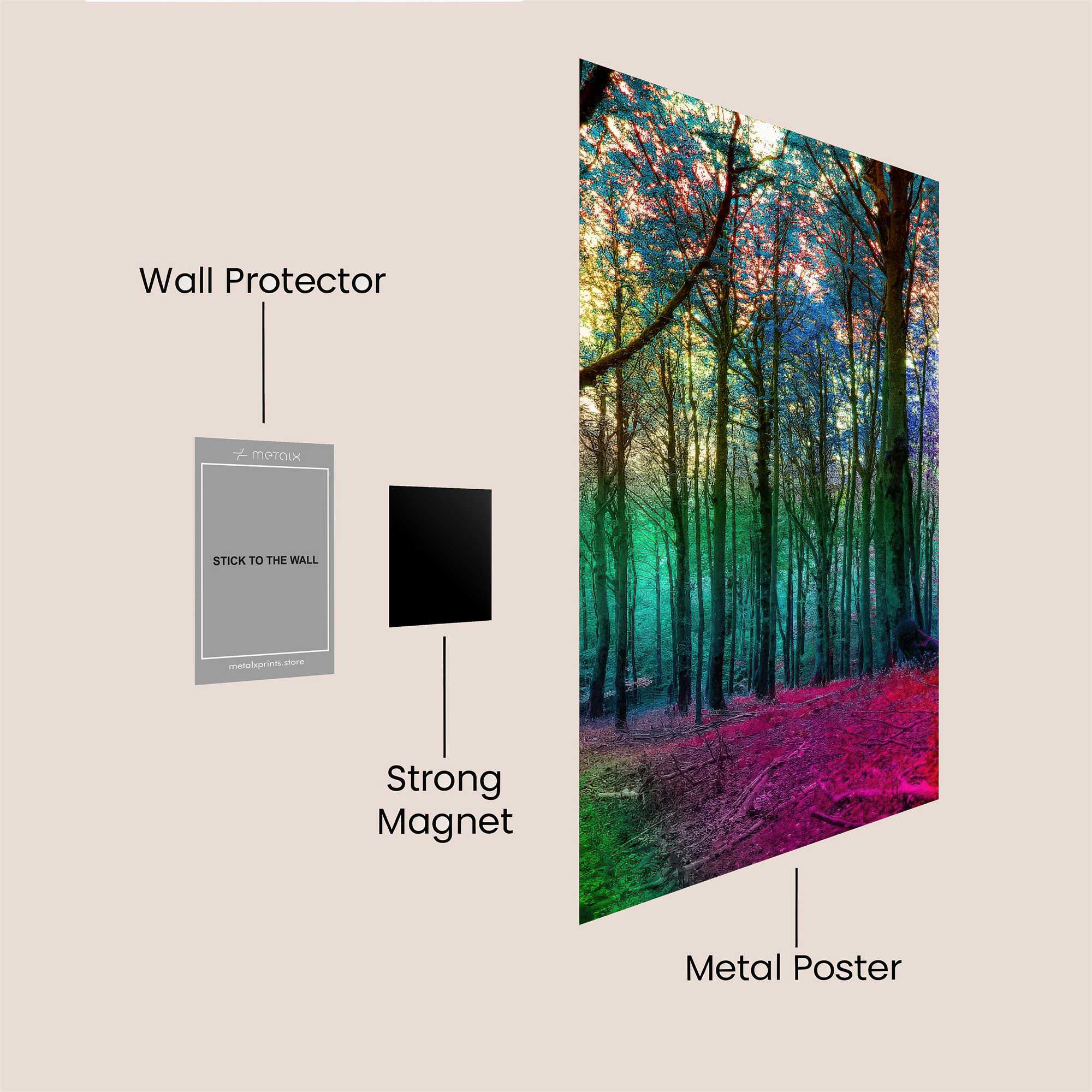 Sunset Serenity Safe Wall Magnetic / M