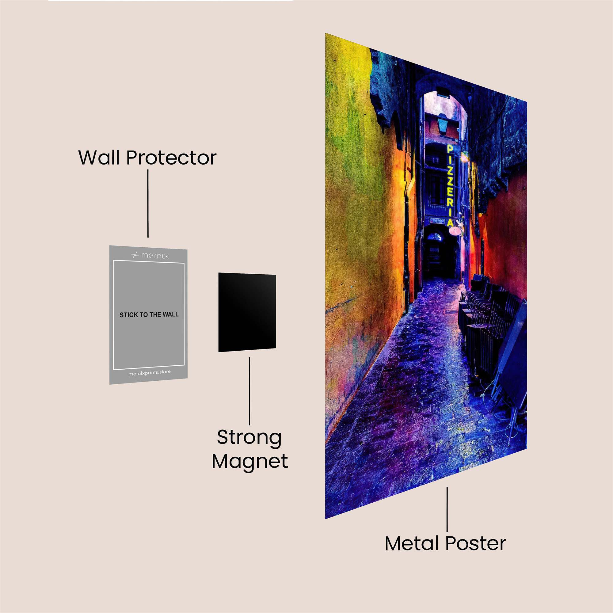 PizzeriaVivid Safe Wall Magnetic / M