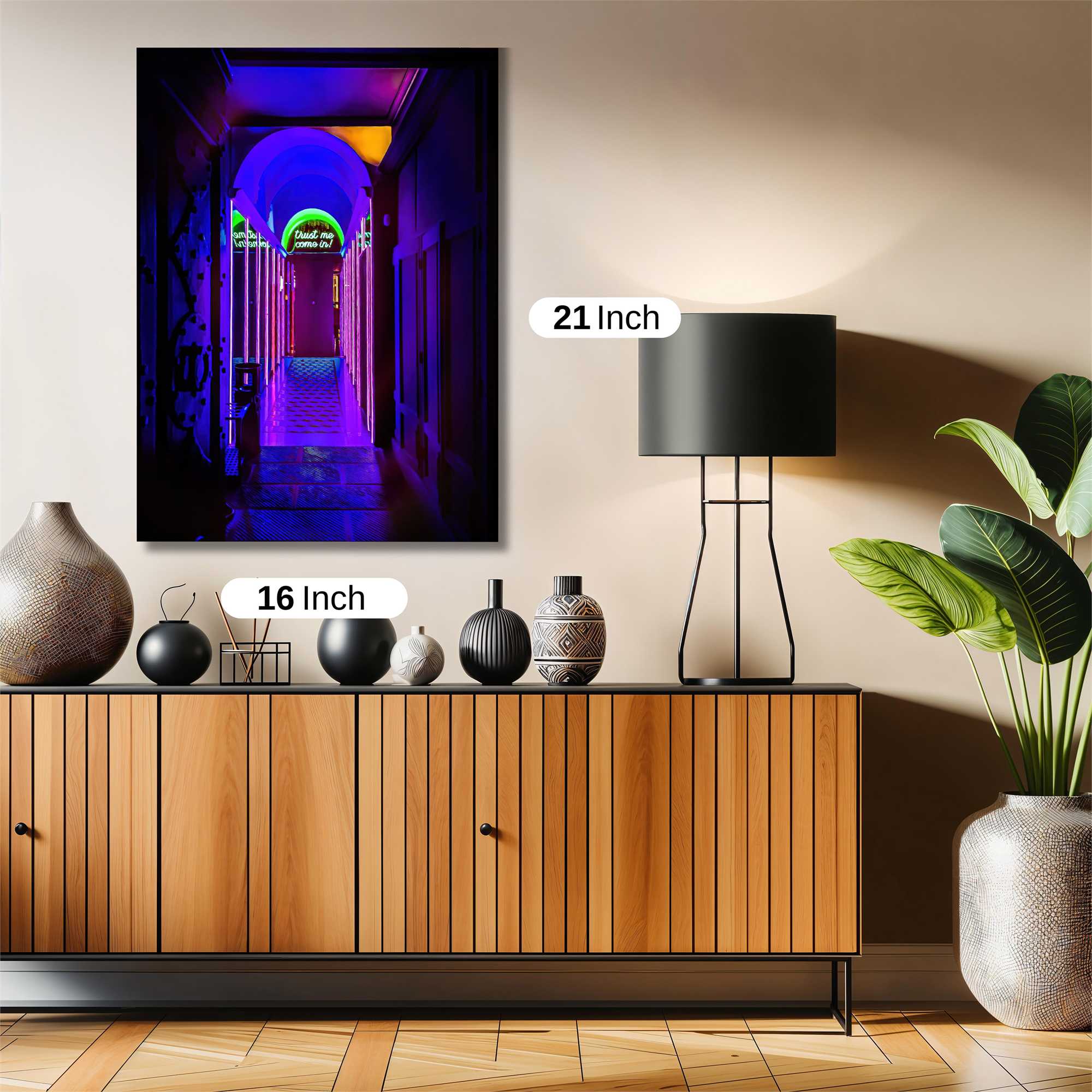 Neon Dreamscape Safe Wall Magnetic / M
