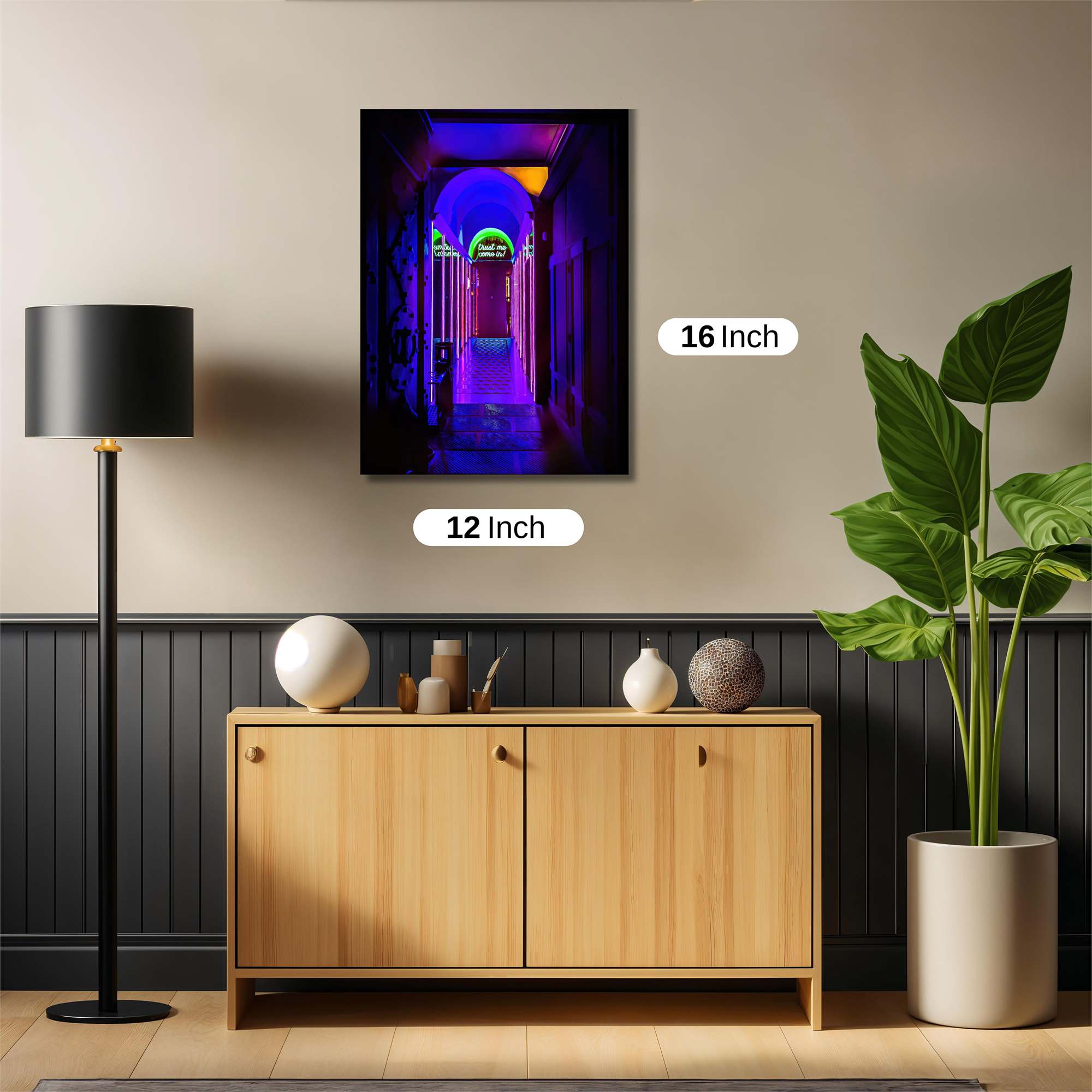 Neon Dreamscape Safe Wall Magnetic / M