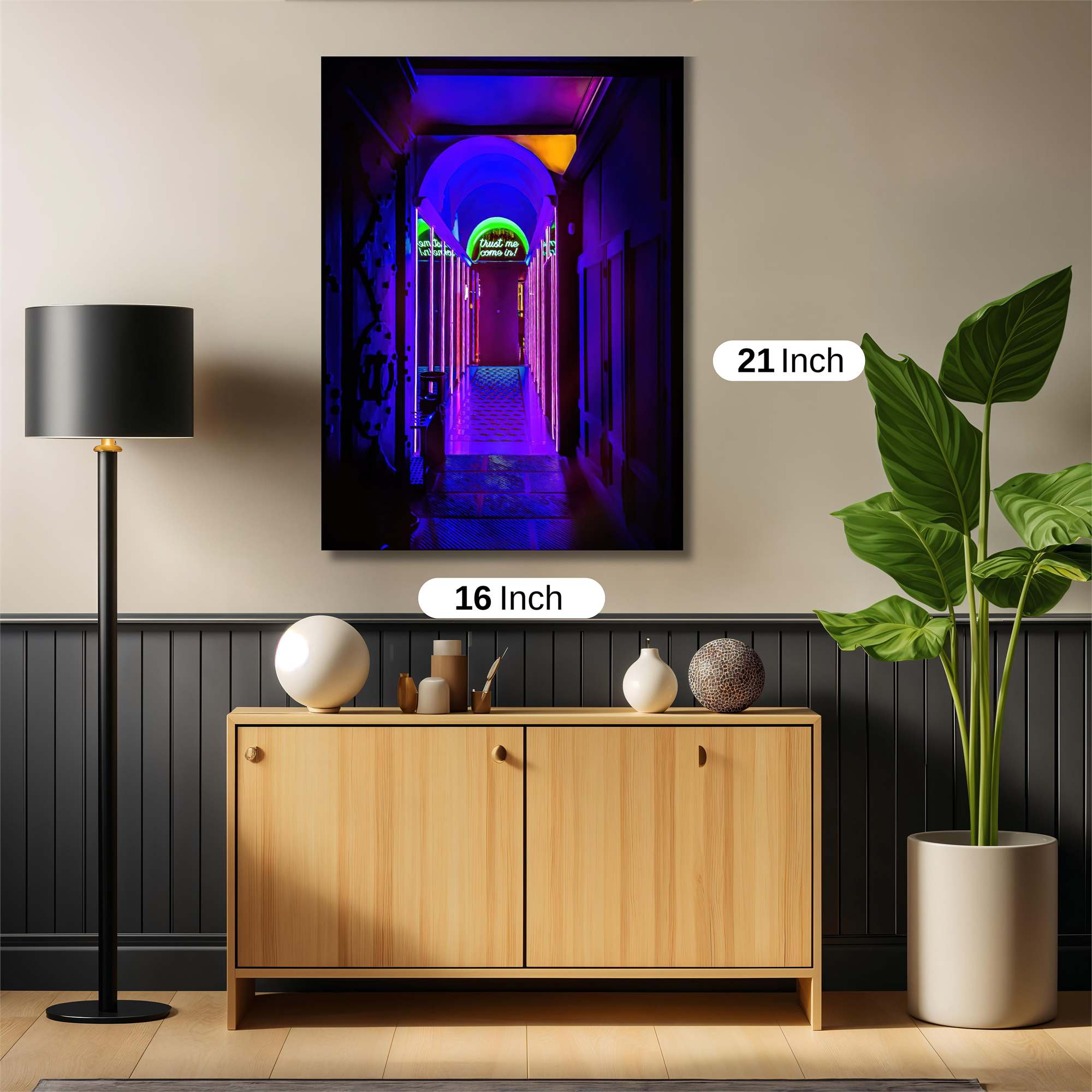 Neon Dreamscape Safe Wall Magnetic / M