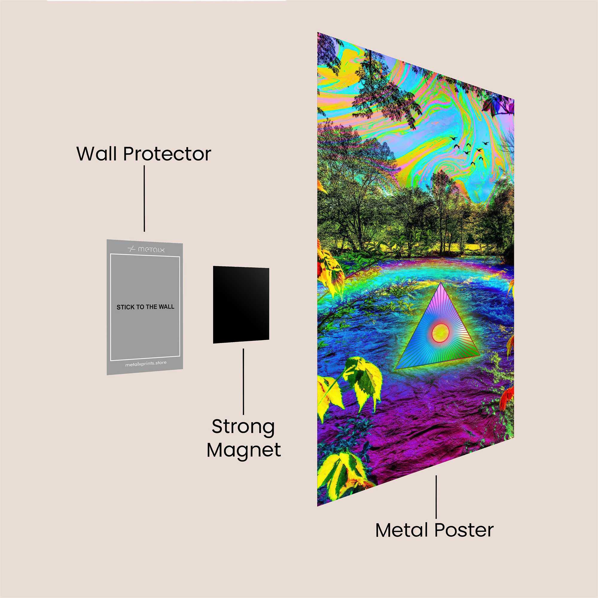 Psychedelic Portal Safe Wall Magnetic / M