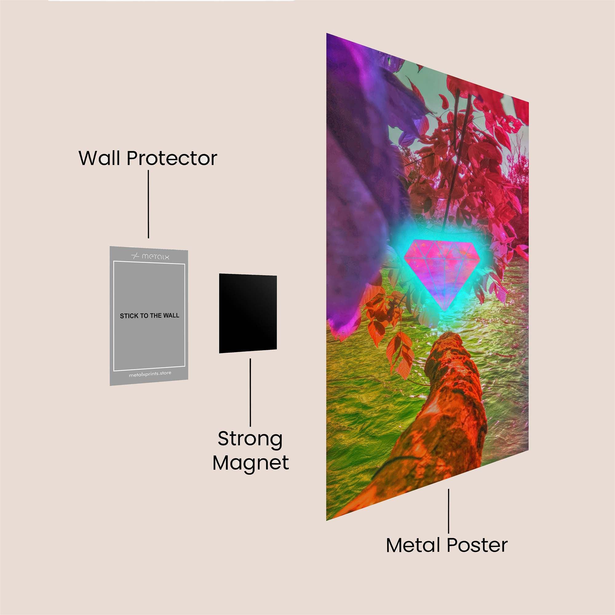 Diamond Dream Safe Wall Magnetic / M