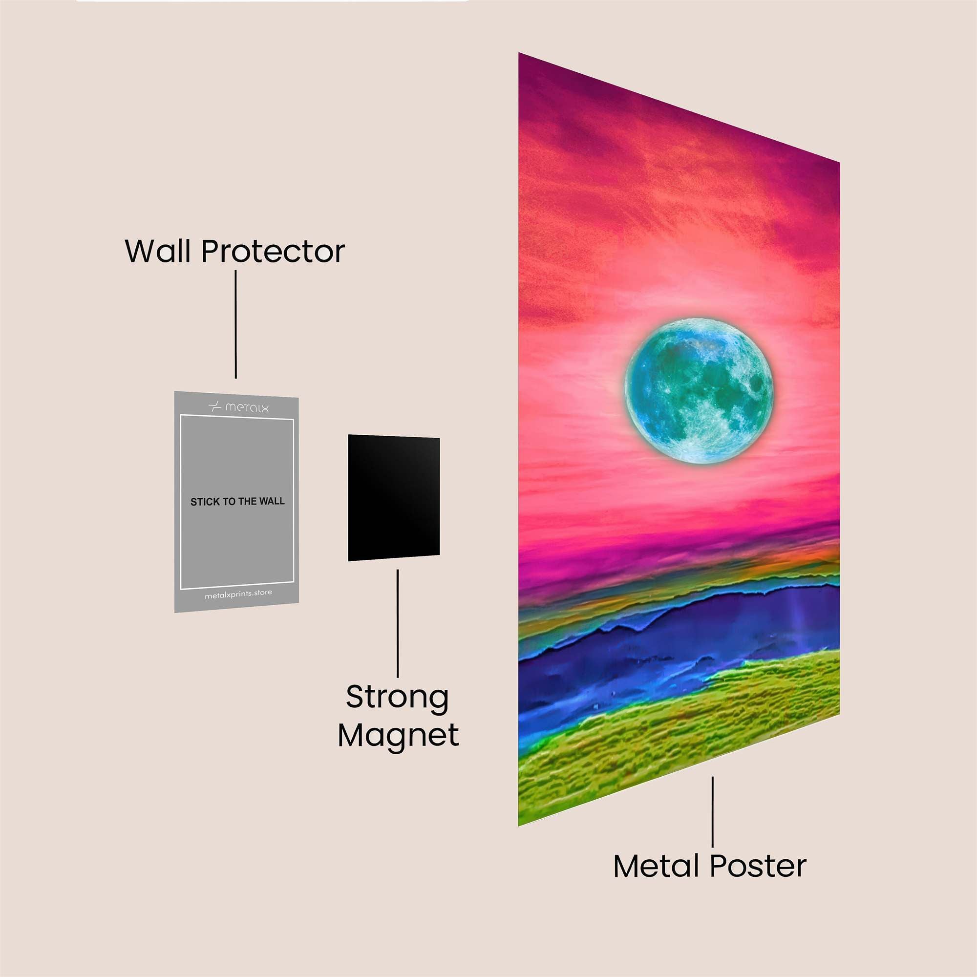 Moon Rapture Safe Wall Magnetic / M
