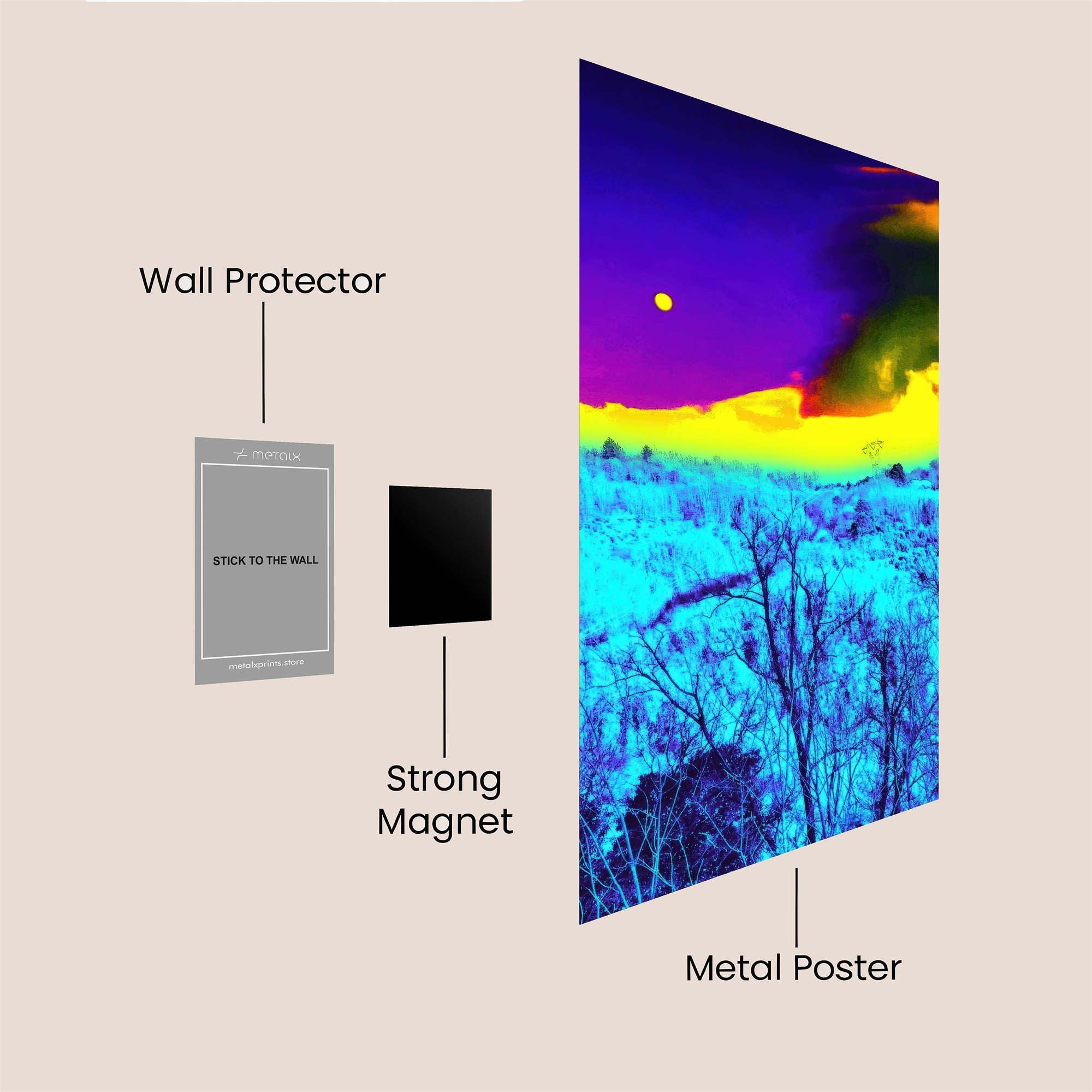 Aurora Enigma Safe Wall Magnetic / M