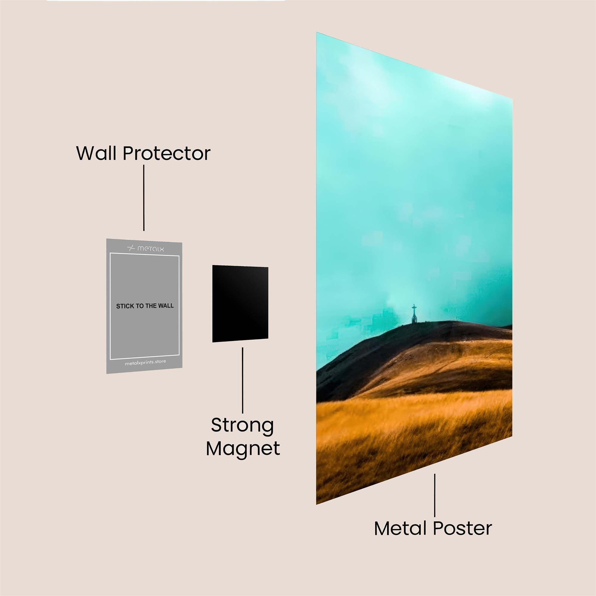 Hill Serenity Safe Wall Magnetic / M