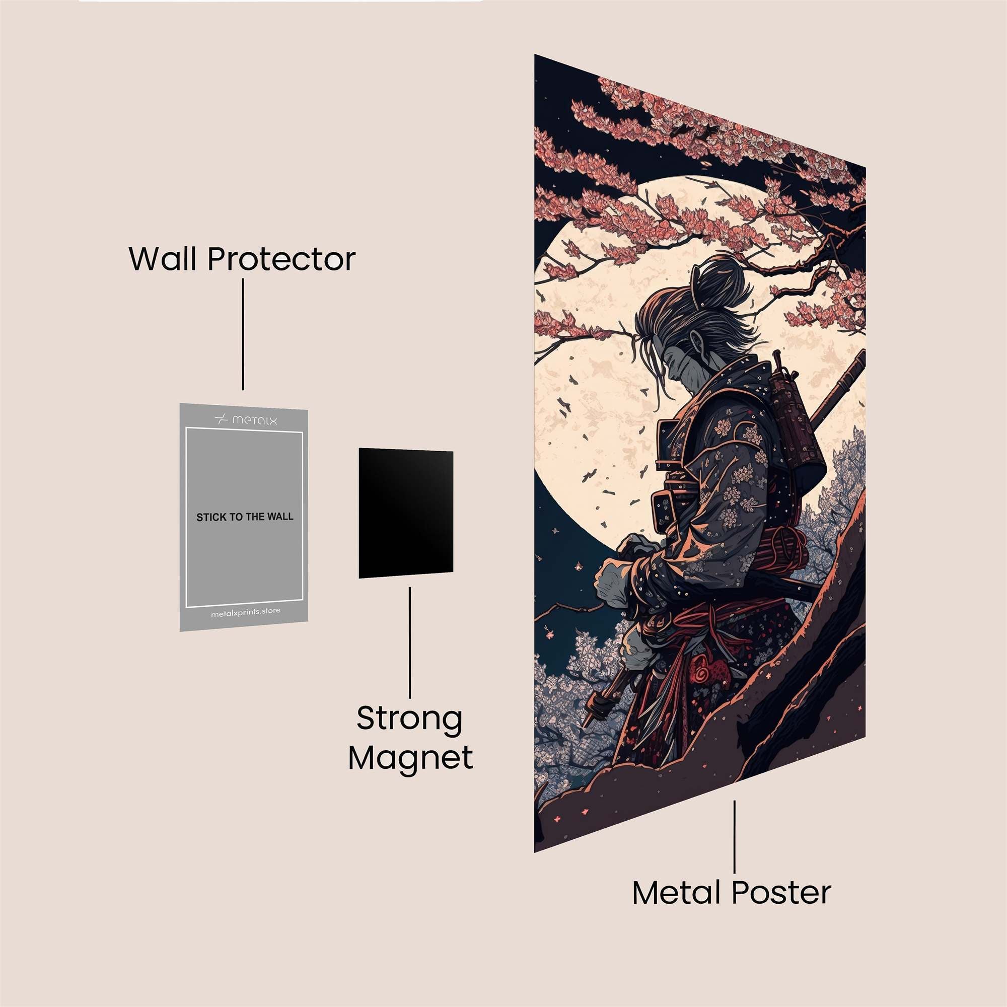 Samurai Serenity Safe Wall Magnetic / M