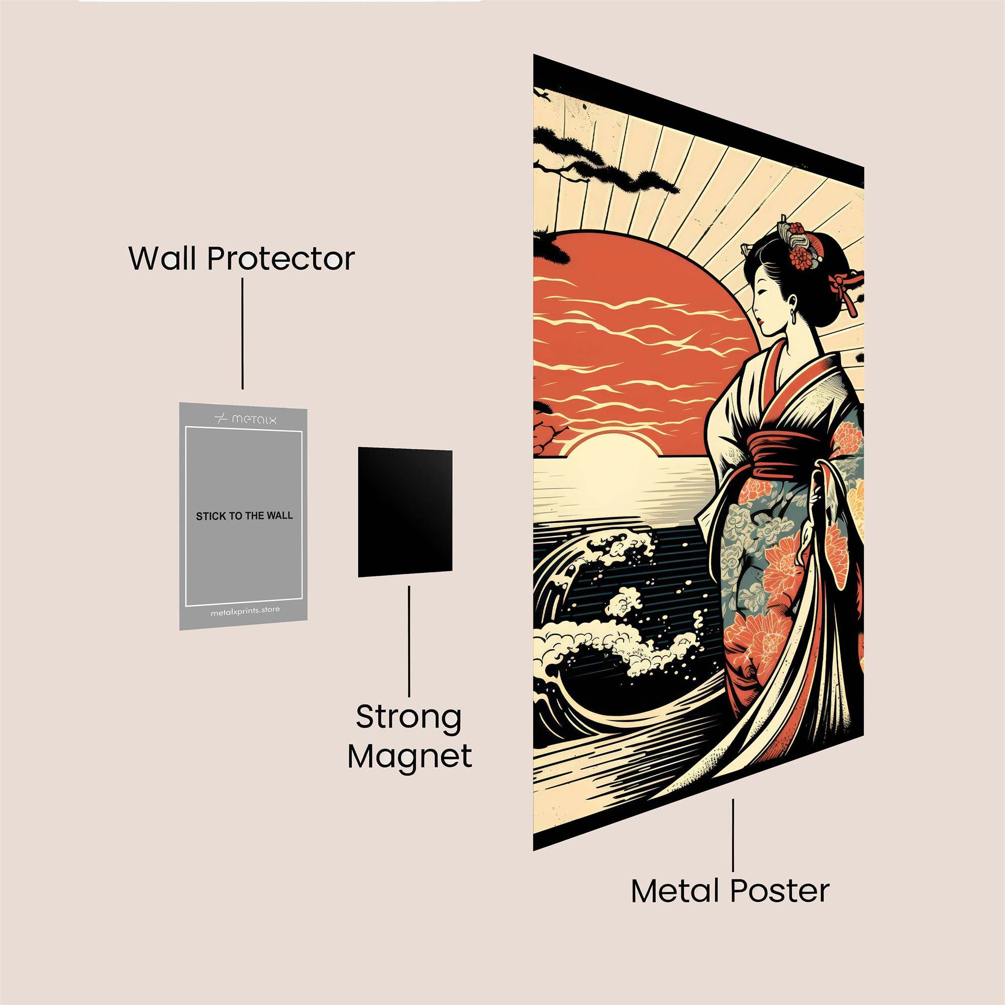 Geisha Serenity Safe Wall Magnetic / M