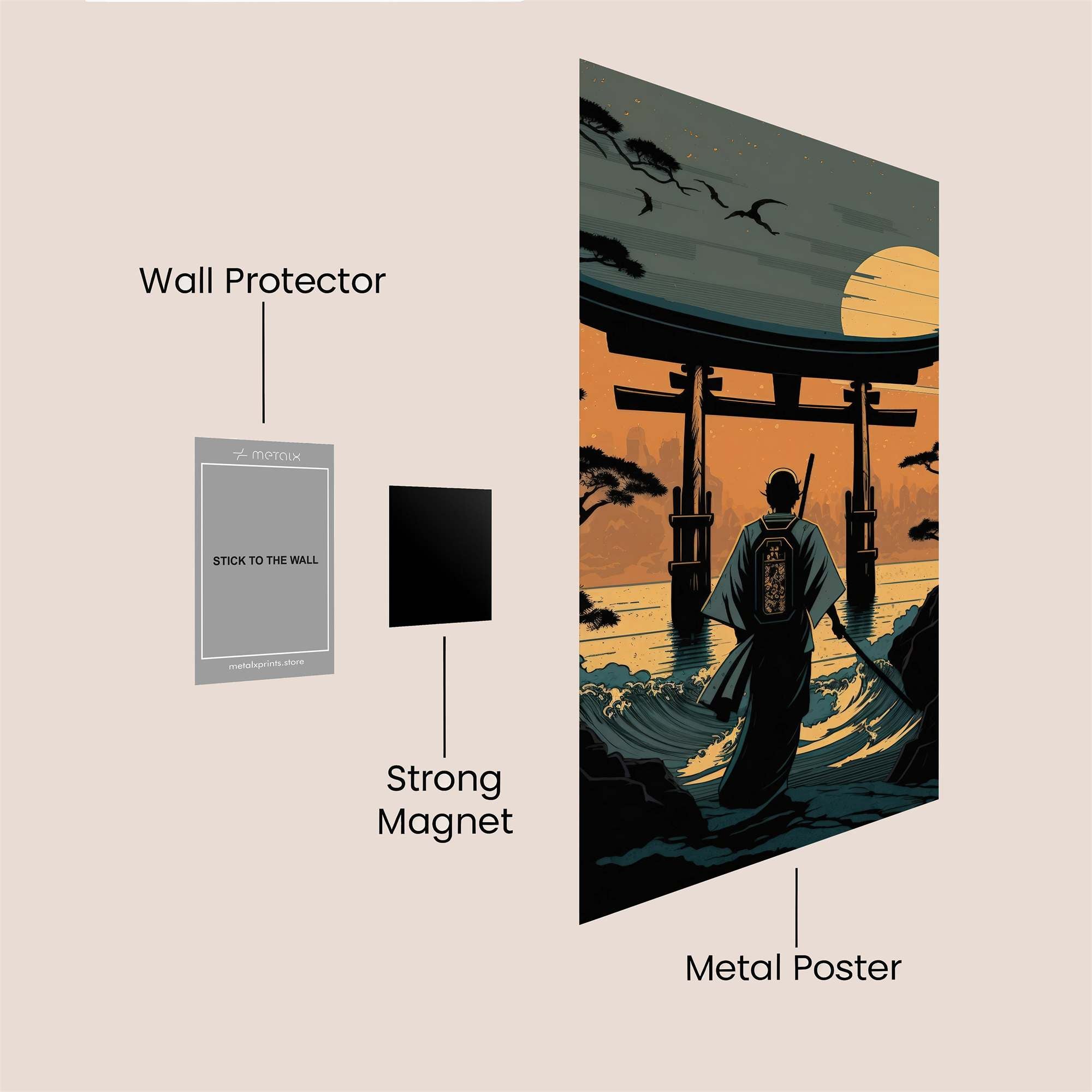 Samurai Serenity Safe Wall Magnetic / M