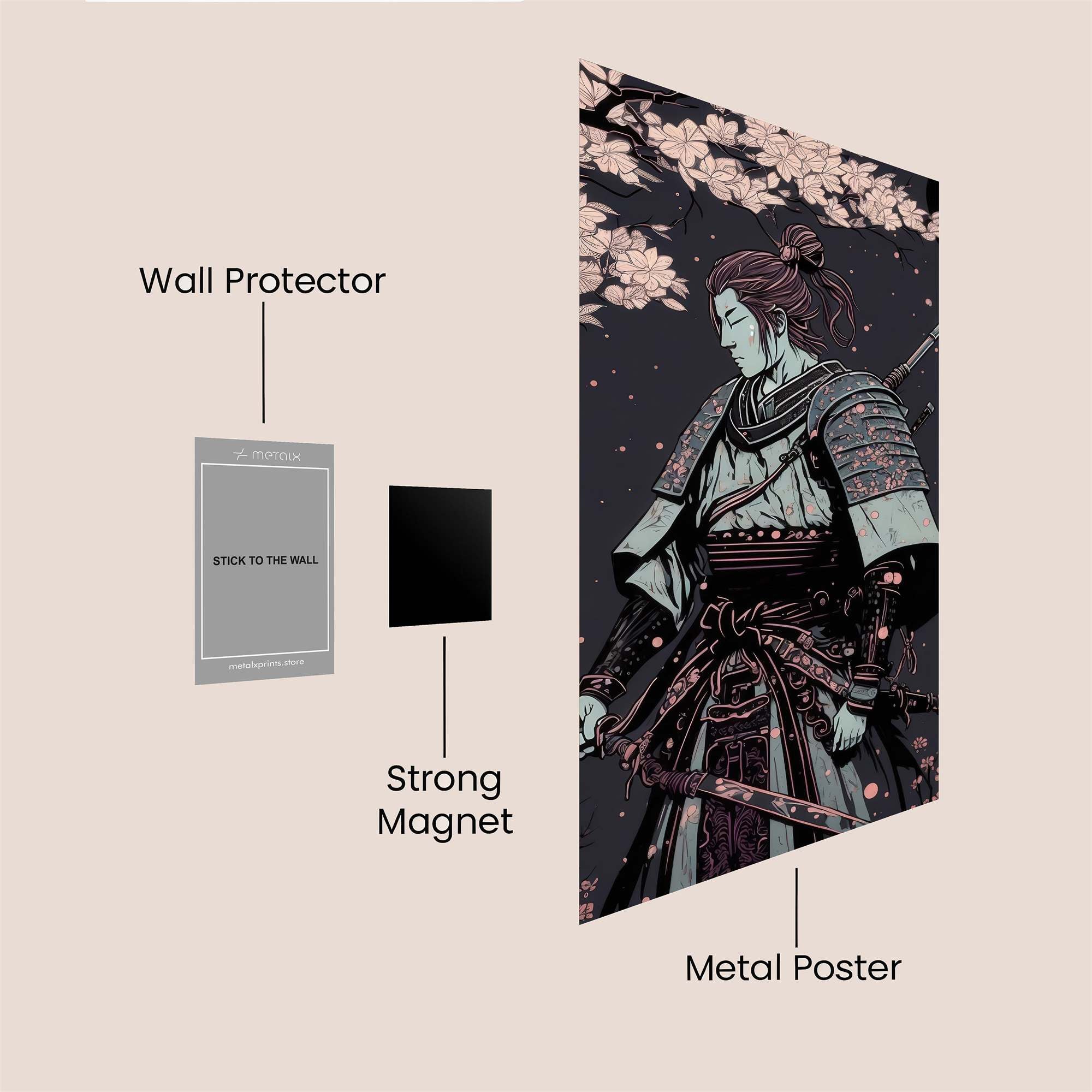 Samurai Serenity Safe Wall Magnetic / M