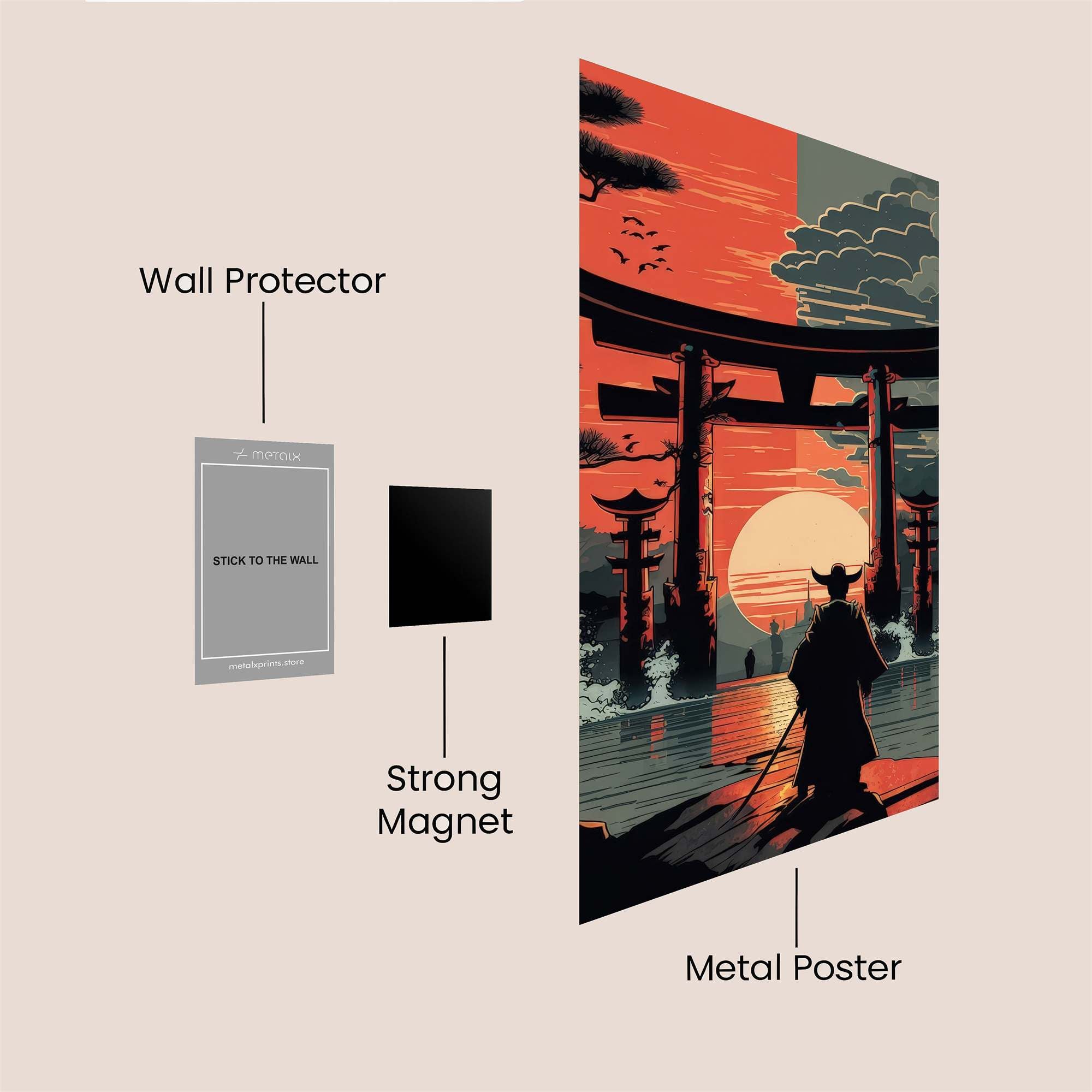 Samurai Serenity Safe Wall Magnetic / M