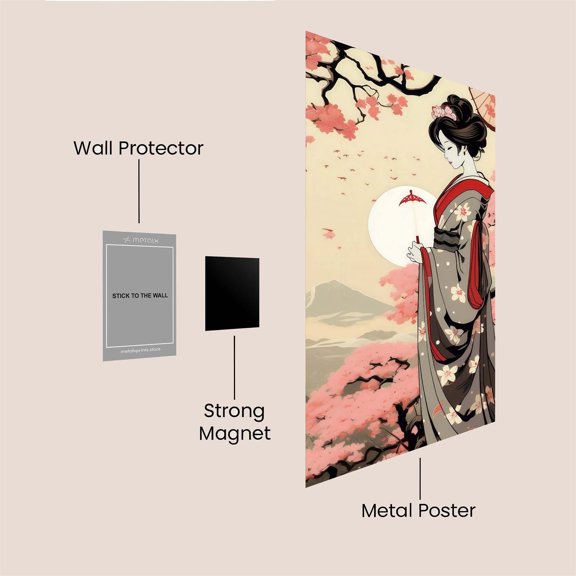 Geisha Serenity Safe Wall Magnetic / M