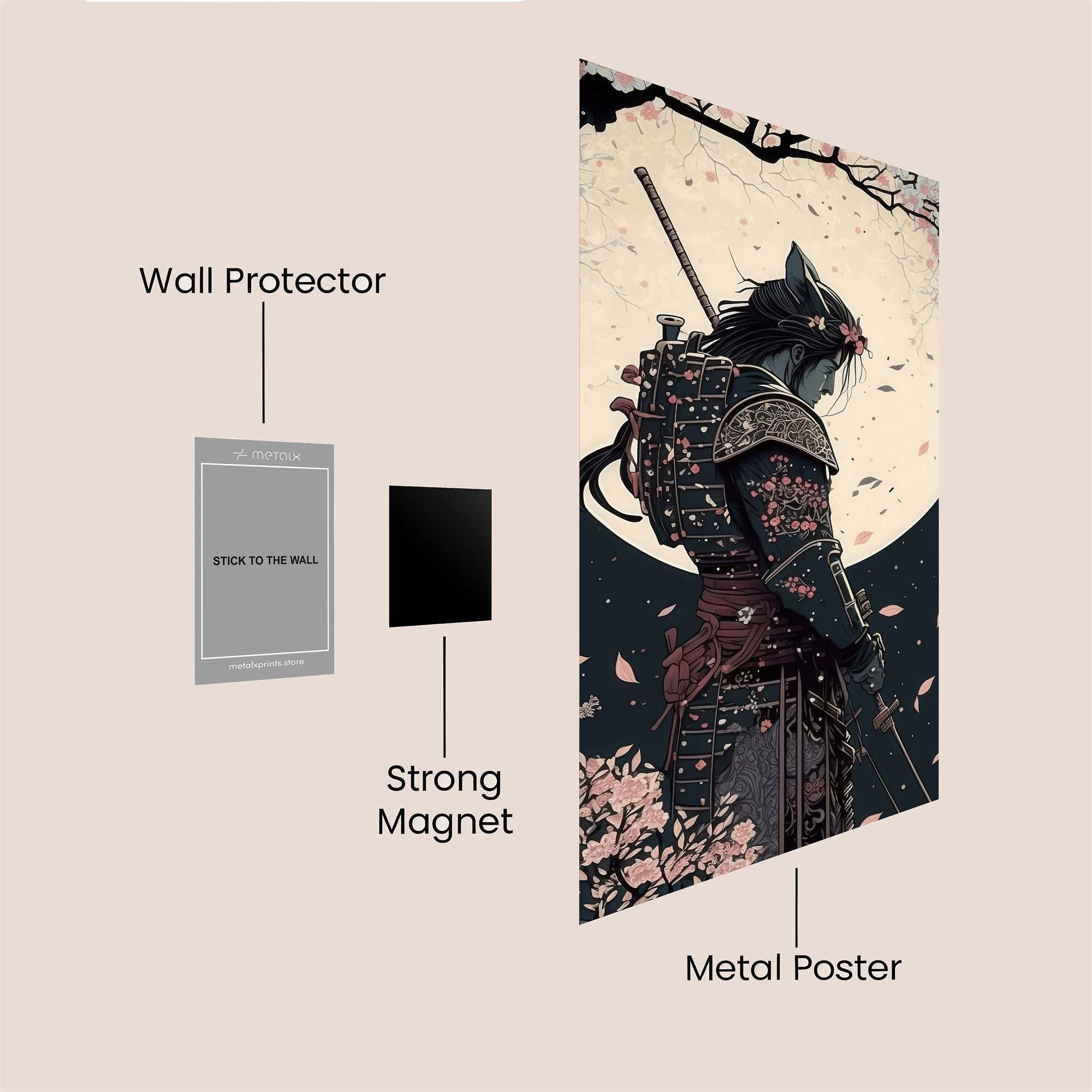 Samurai Serenity Safe Wall Magnetic / M