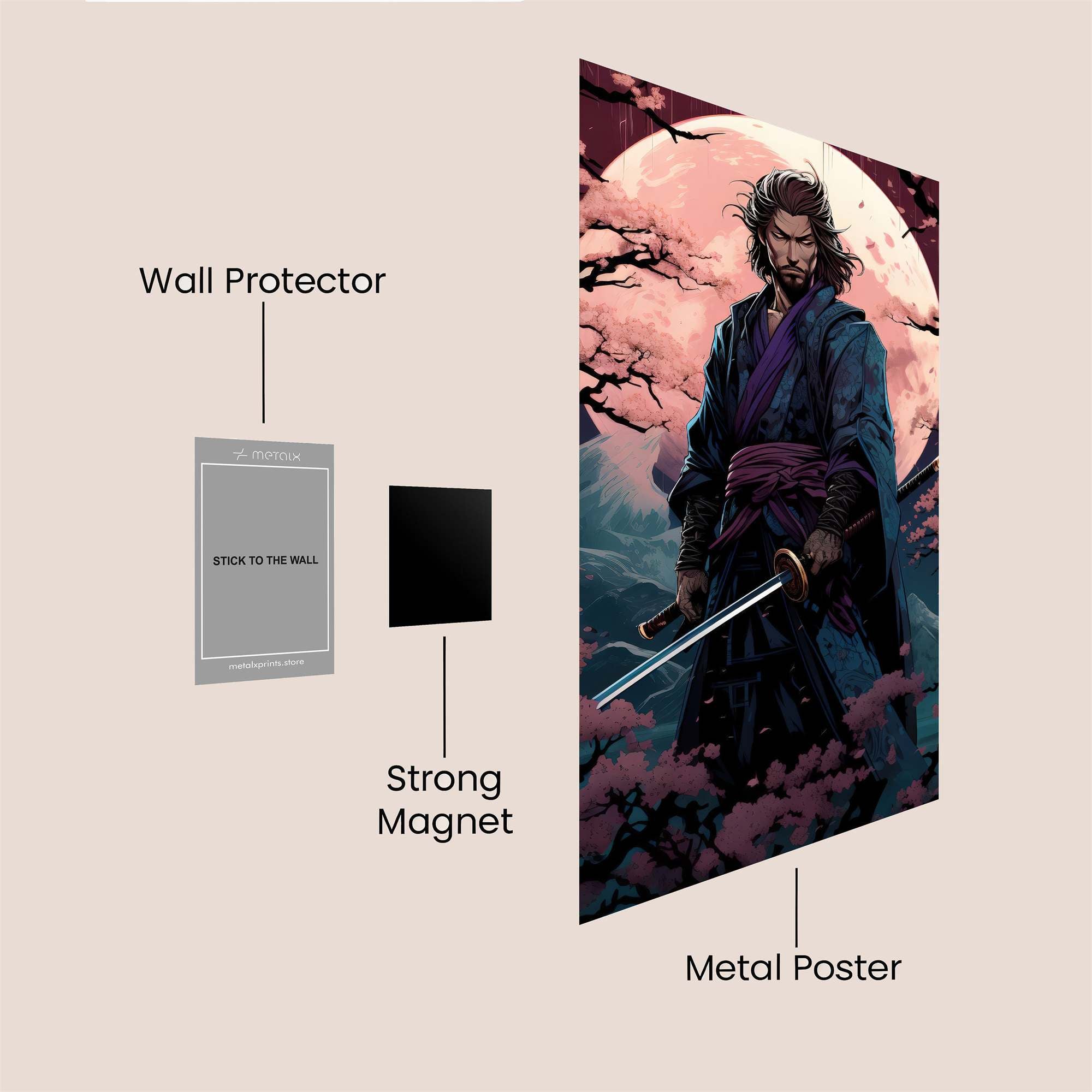 Samurai Serenity Safe Wall Magnetic / M