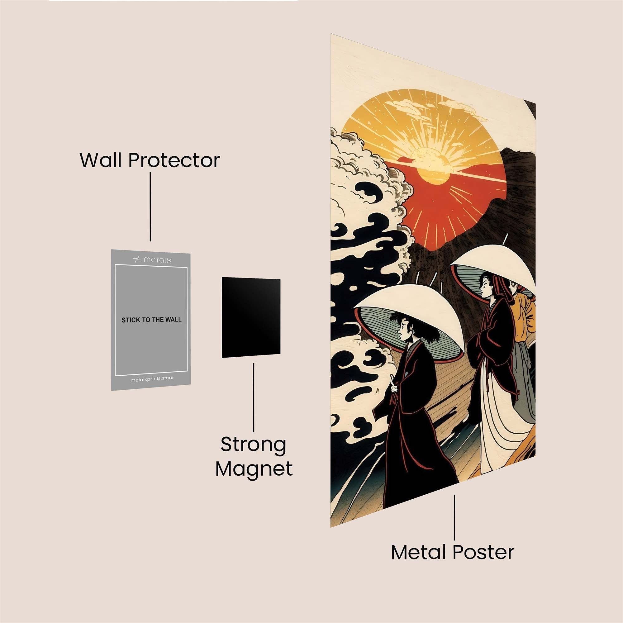 Sunrise Serenity Safe Wall Magnetic / M