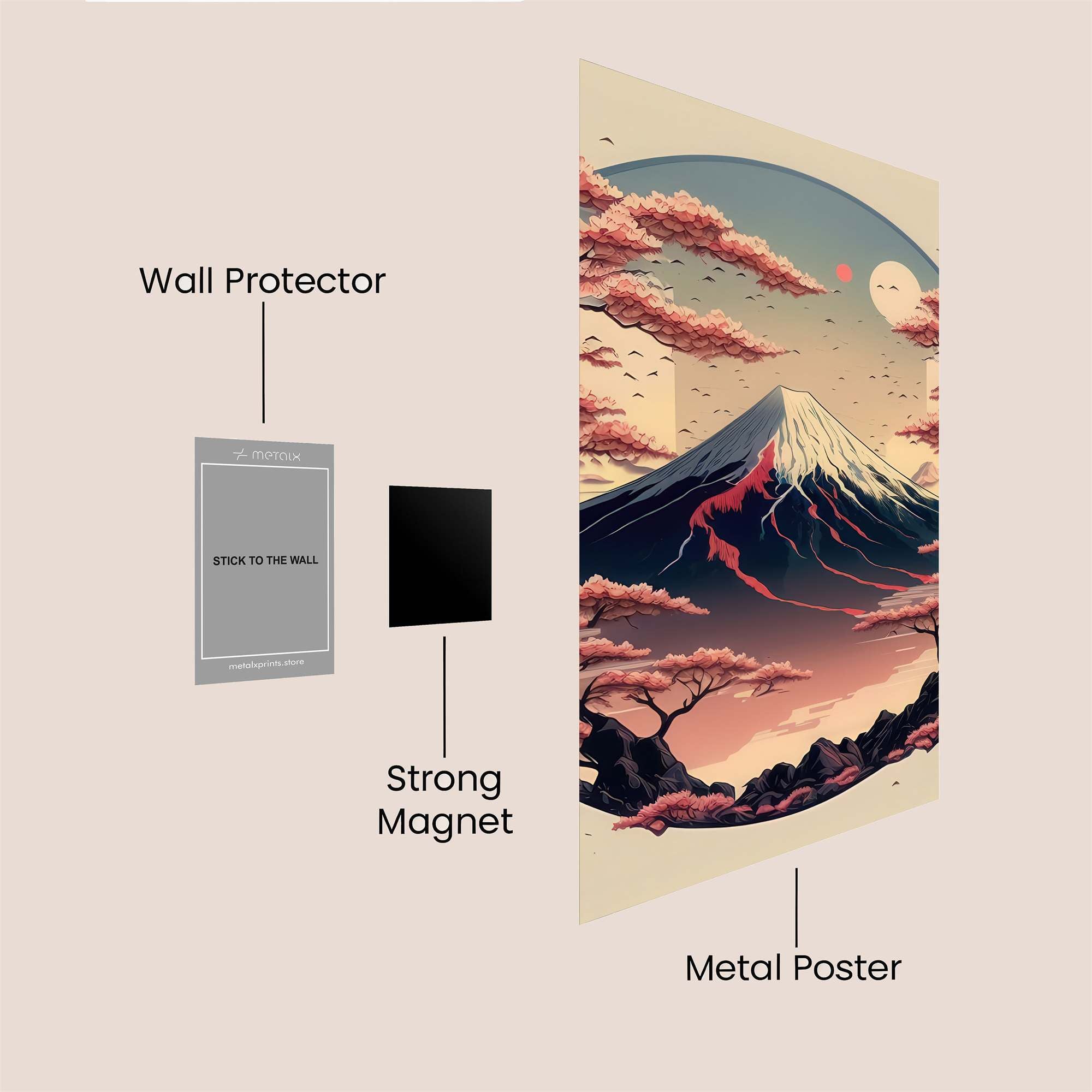 Fuji Serene Safe Wall Magnetic / M
