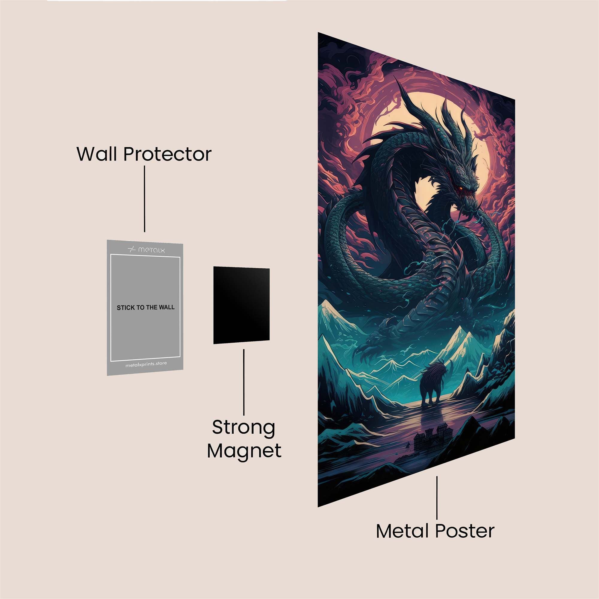 Dragon Eclipse Safe Wall Magnetic / M