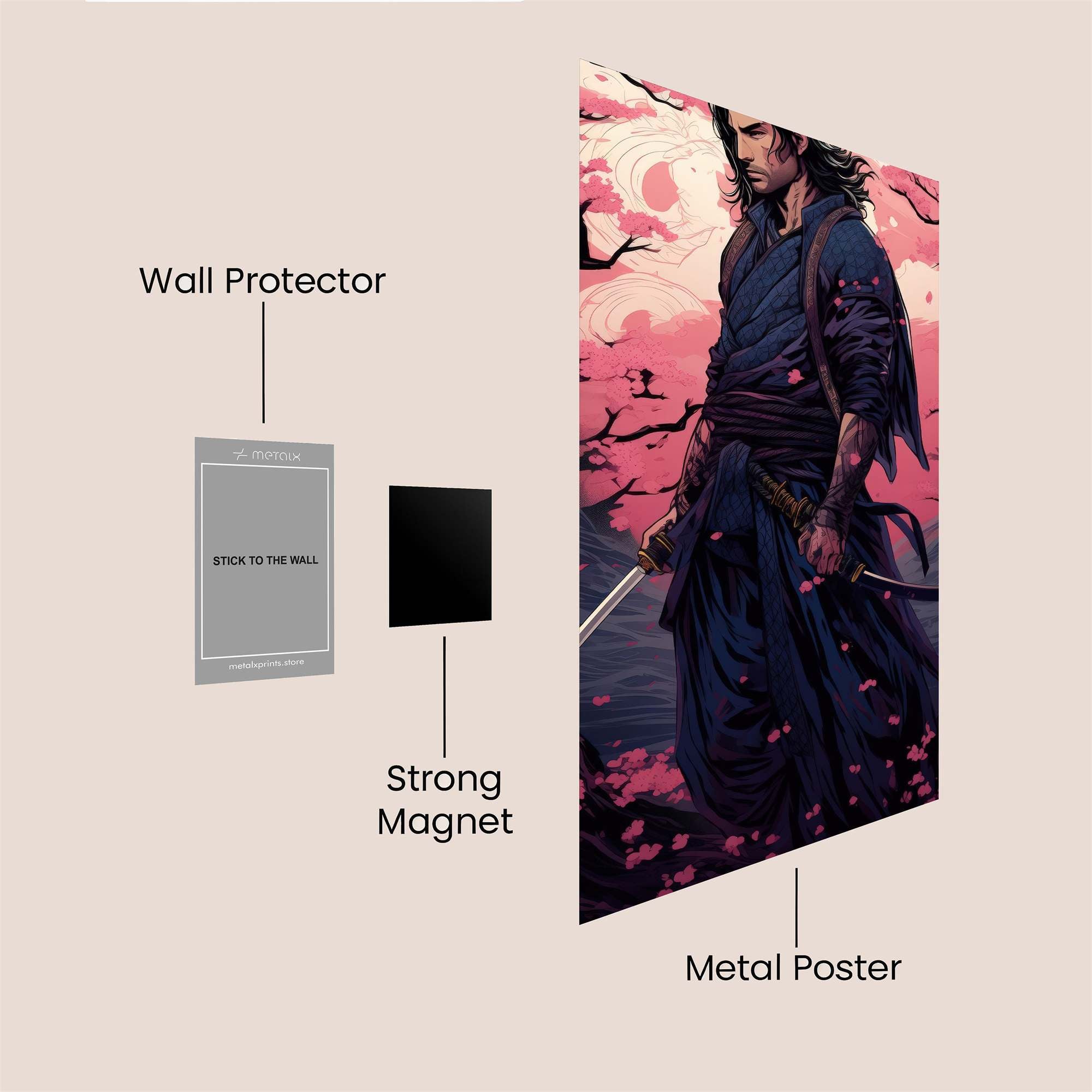 Samurai Serenity Safe Wall Magnetic / M