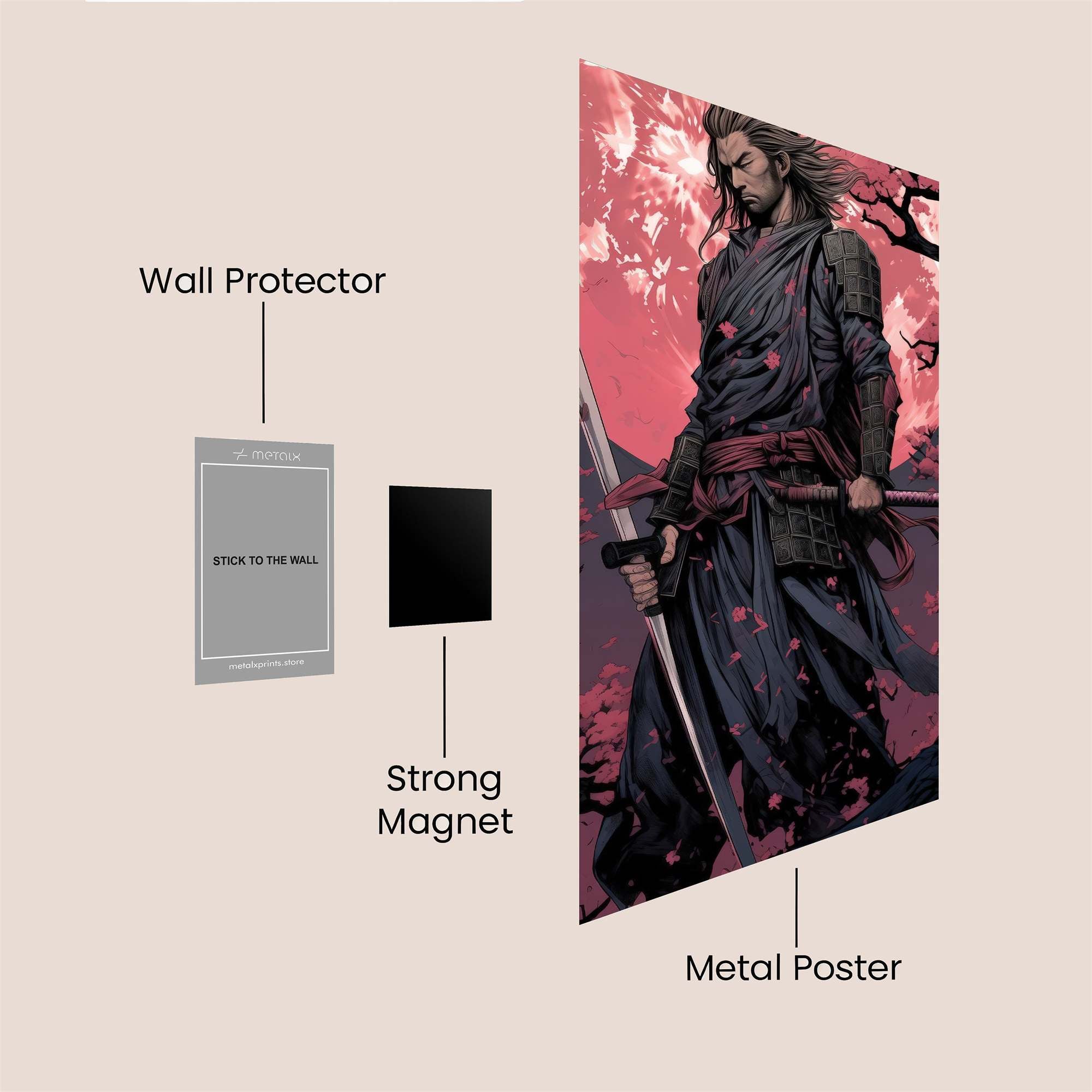 Samurai Serenity Safe Wall Magnetic / M