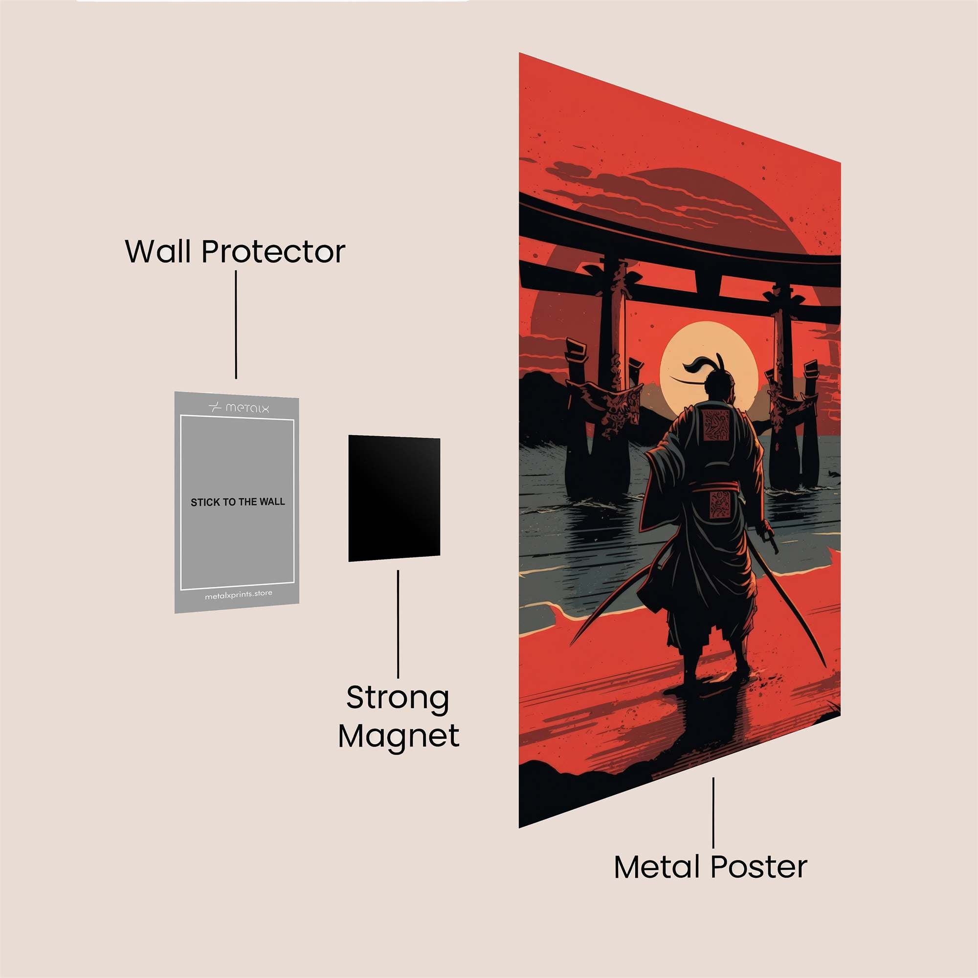 Samurai Serenity Safe Wall Magnetic / M