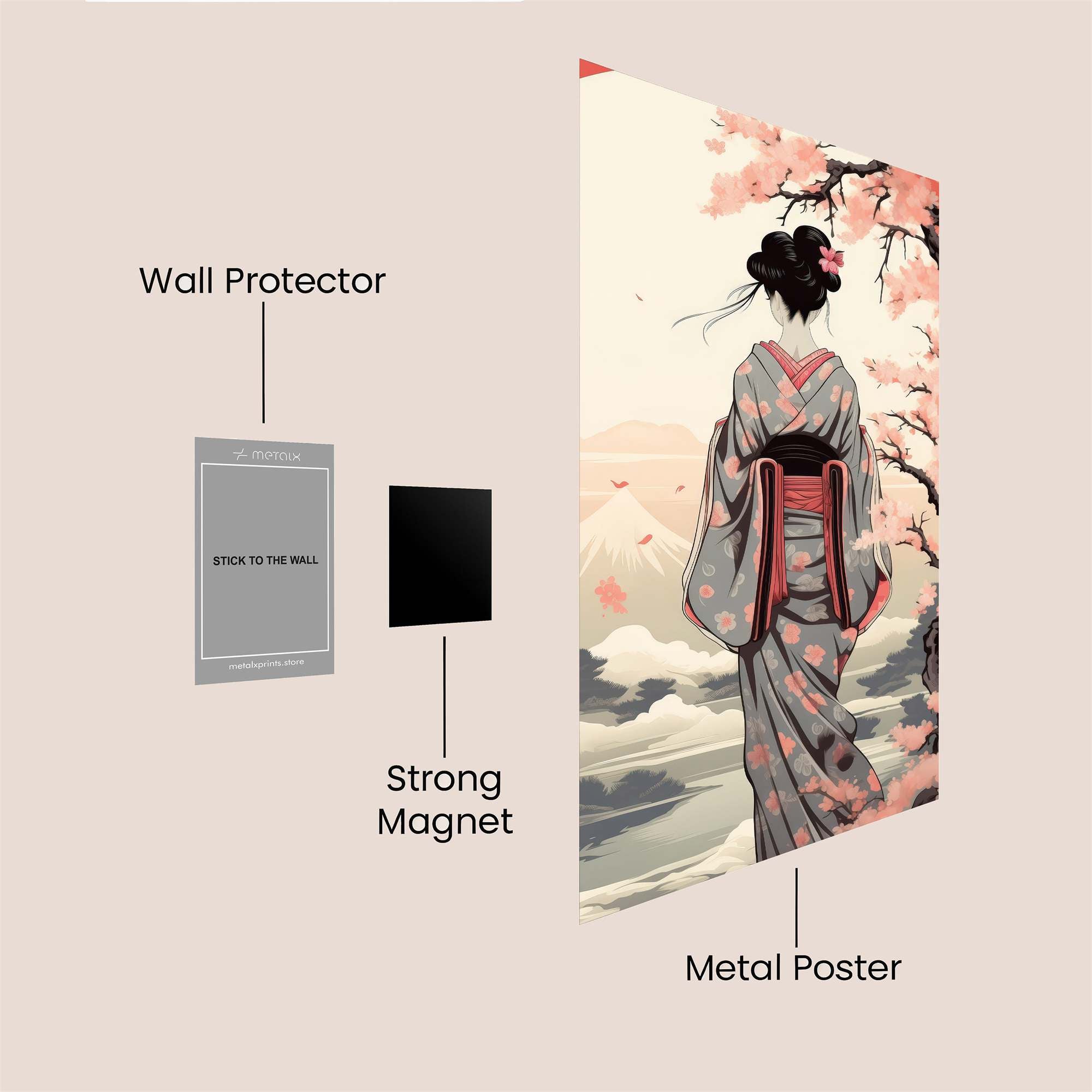 Geisha Serenity Safe Wall Magnetic / M