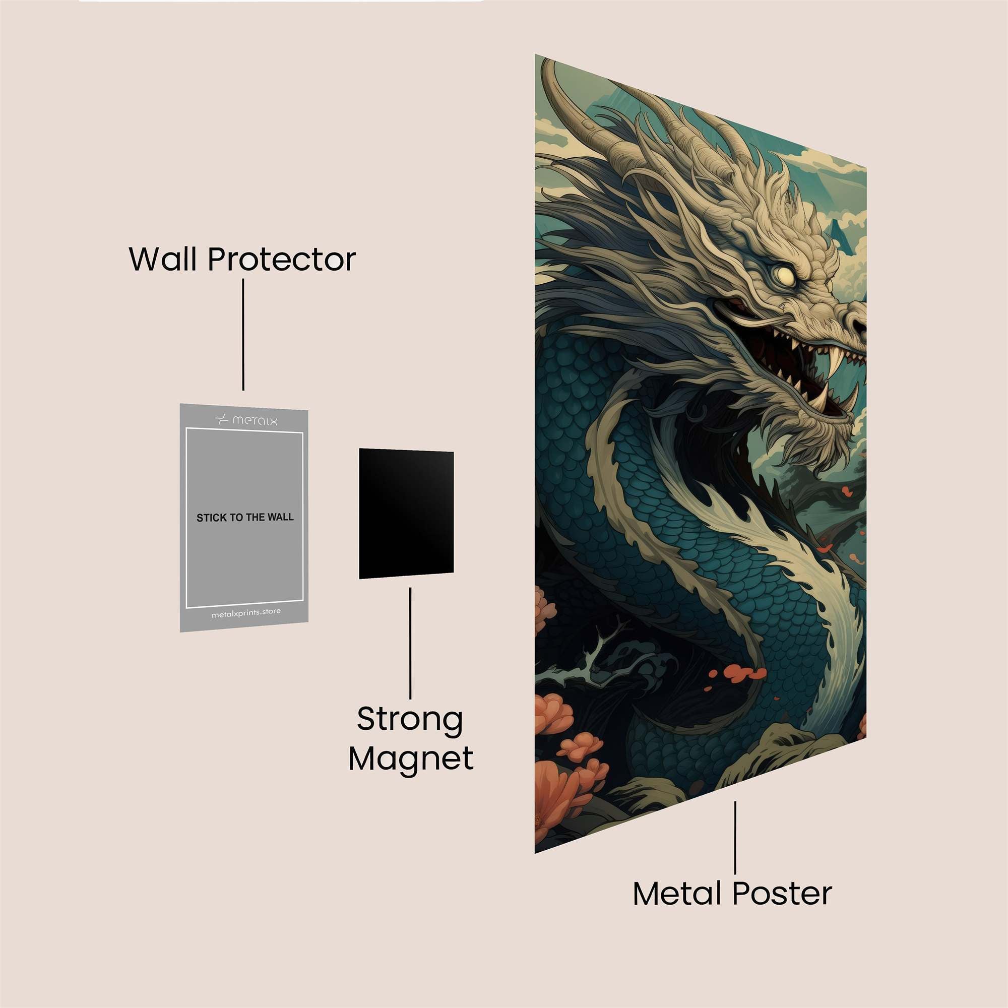 Dragon Serenity Safe Wall Magnetic / M