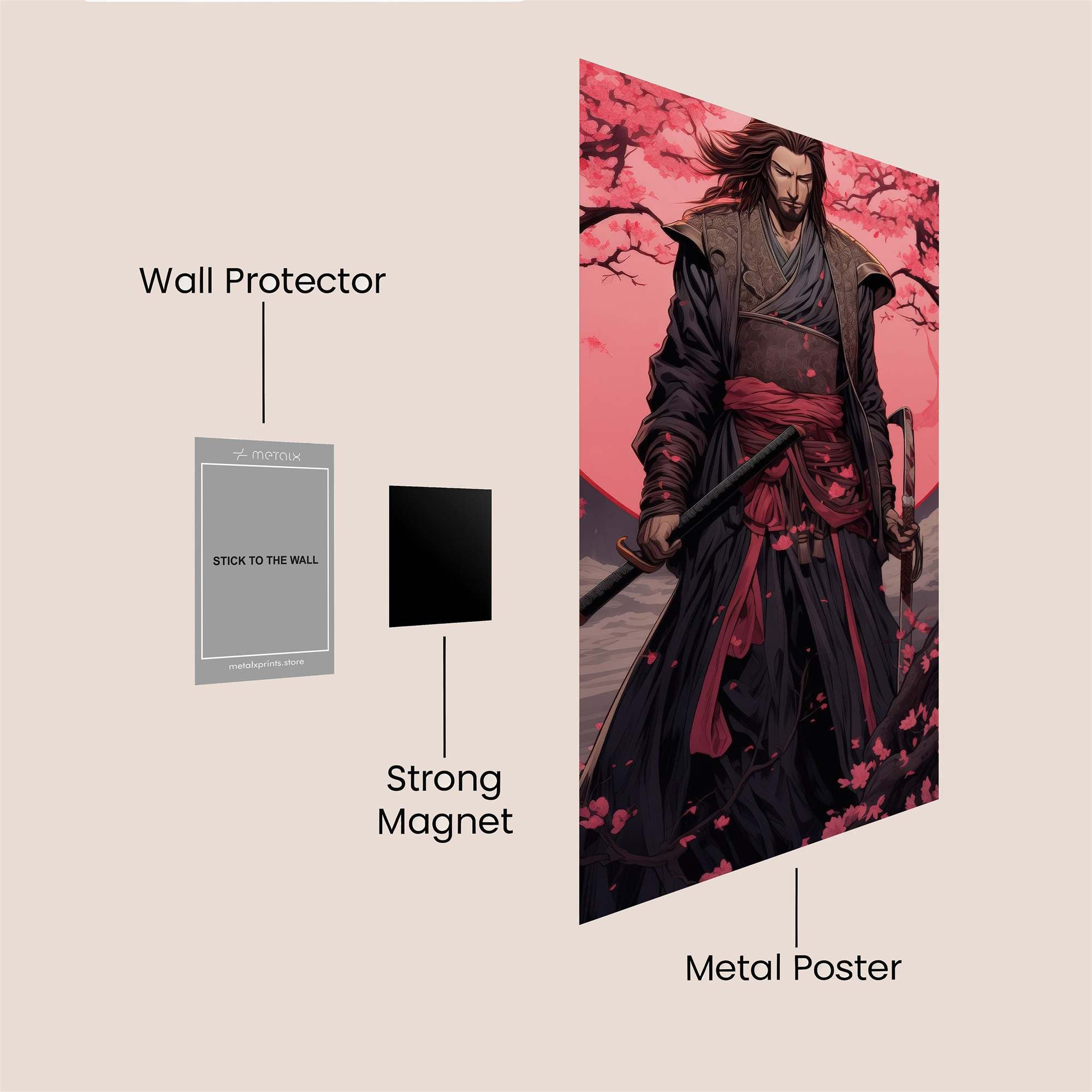 Samurai Serenity Safe Wall Magnetic / M