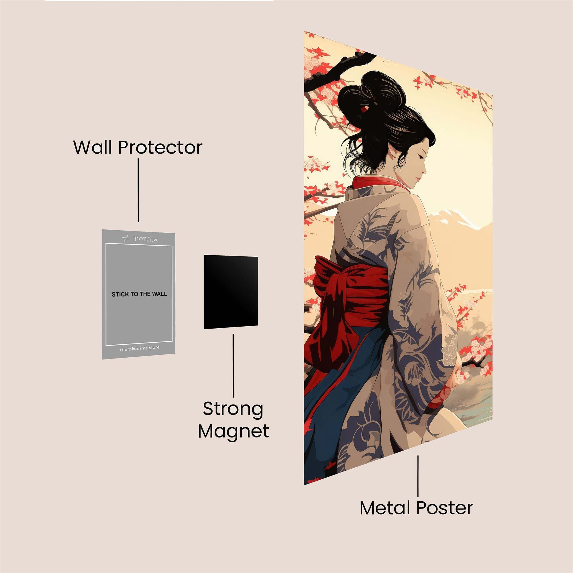 Geisha Serenity Safe Wall Magnetic / M