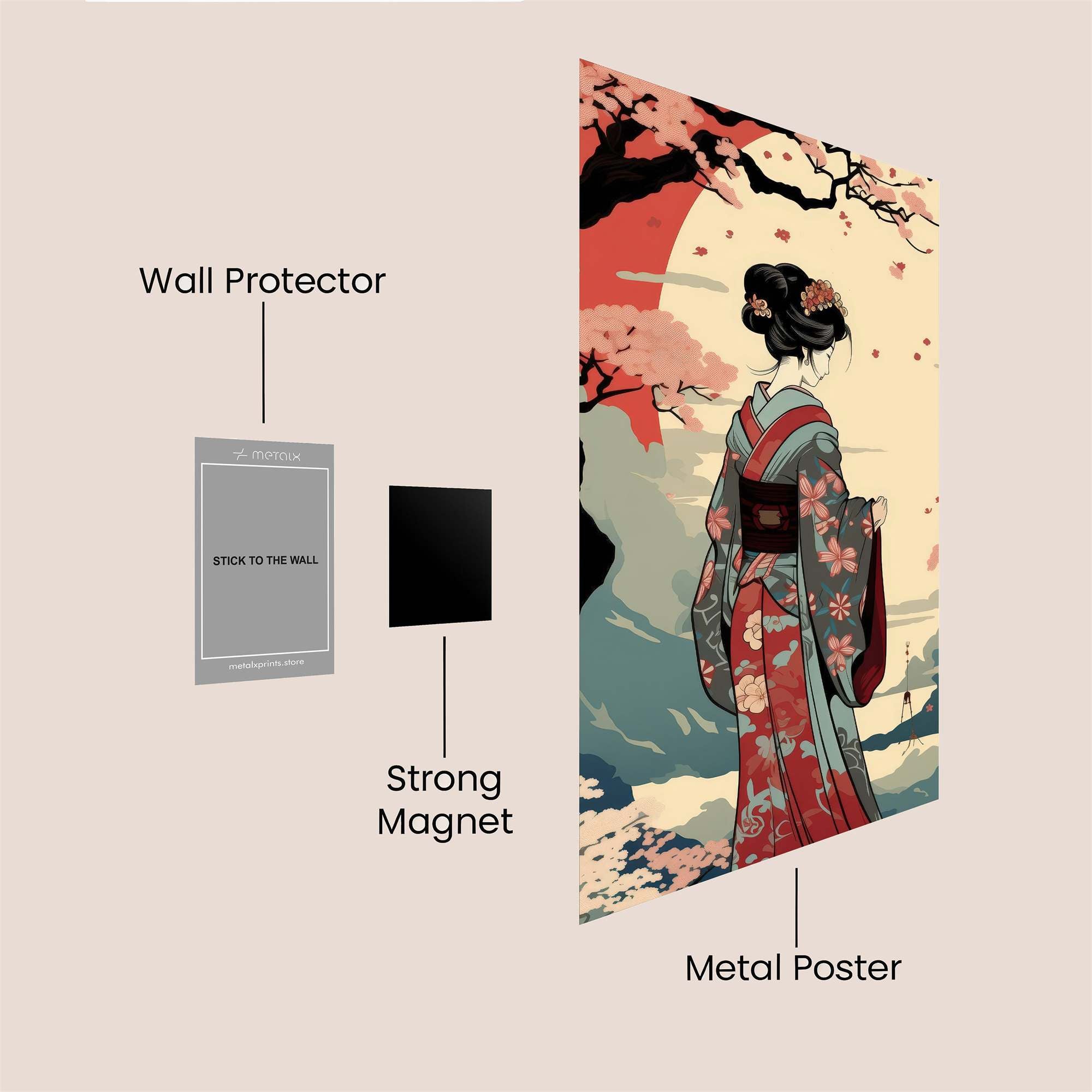 Geisha Serenity Safe Wall Magnetic / M