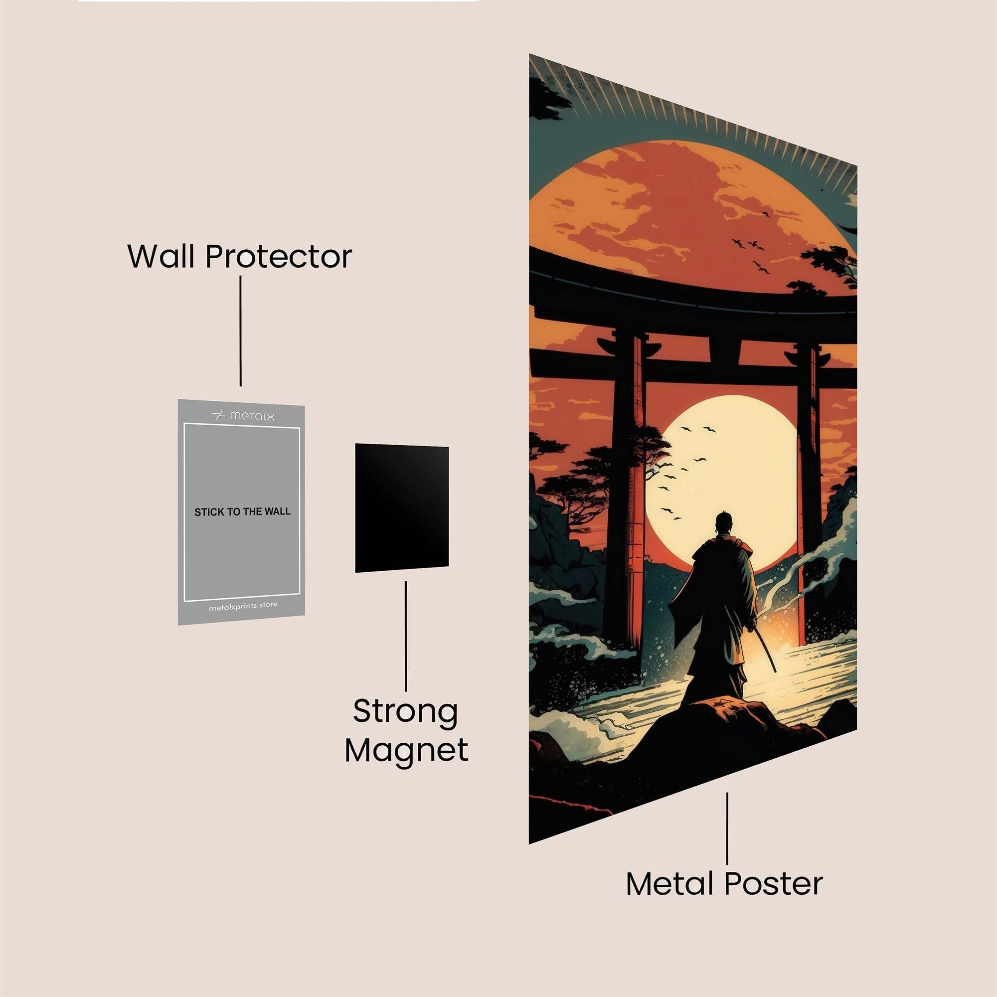 Samurai Serenity Safe Wall Magnetic / M