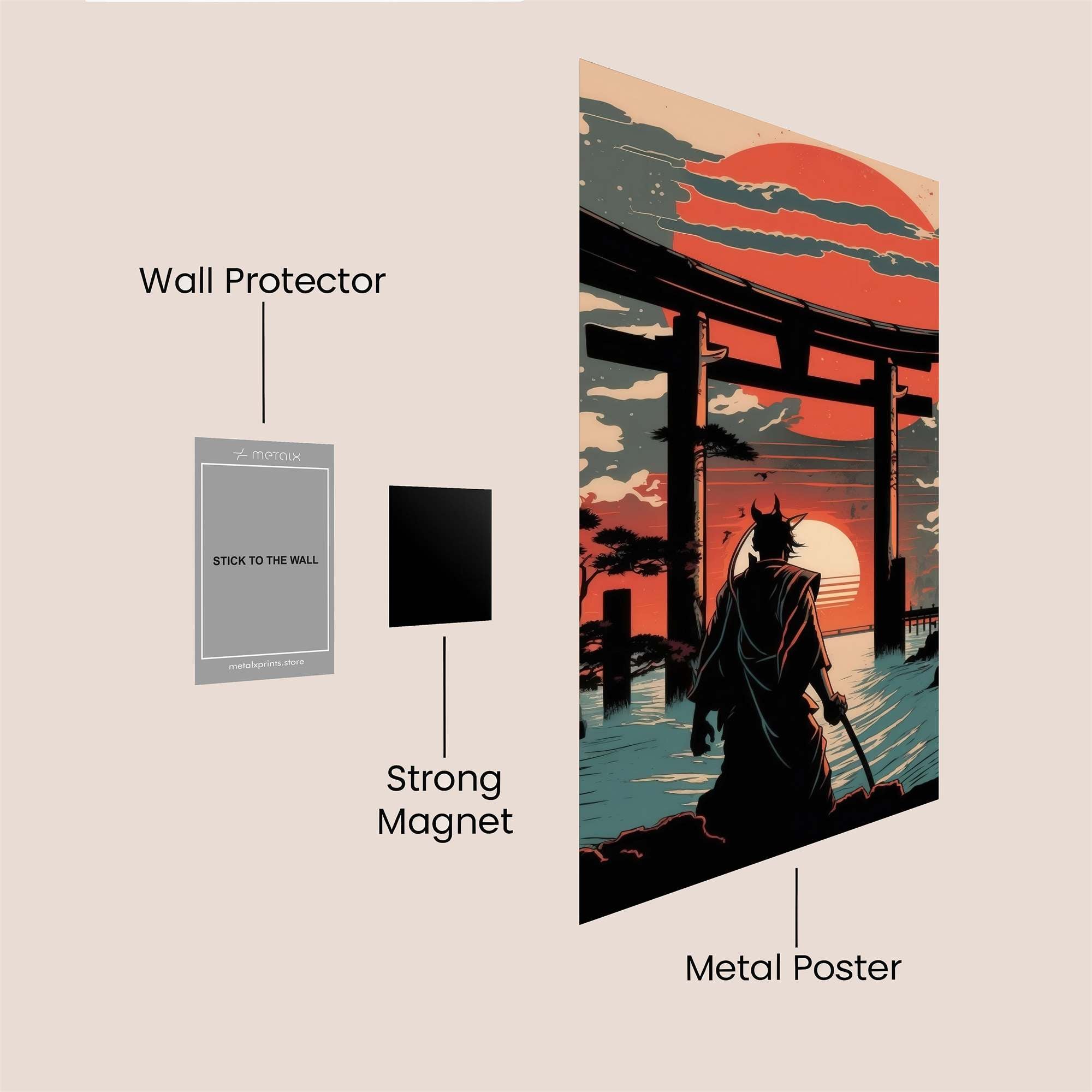 Samurai Serenity Safe Wall Magnetic / M