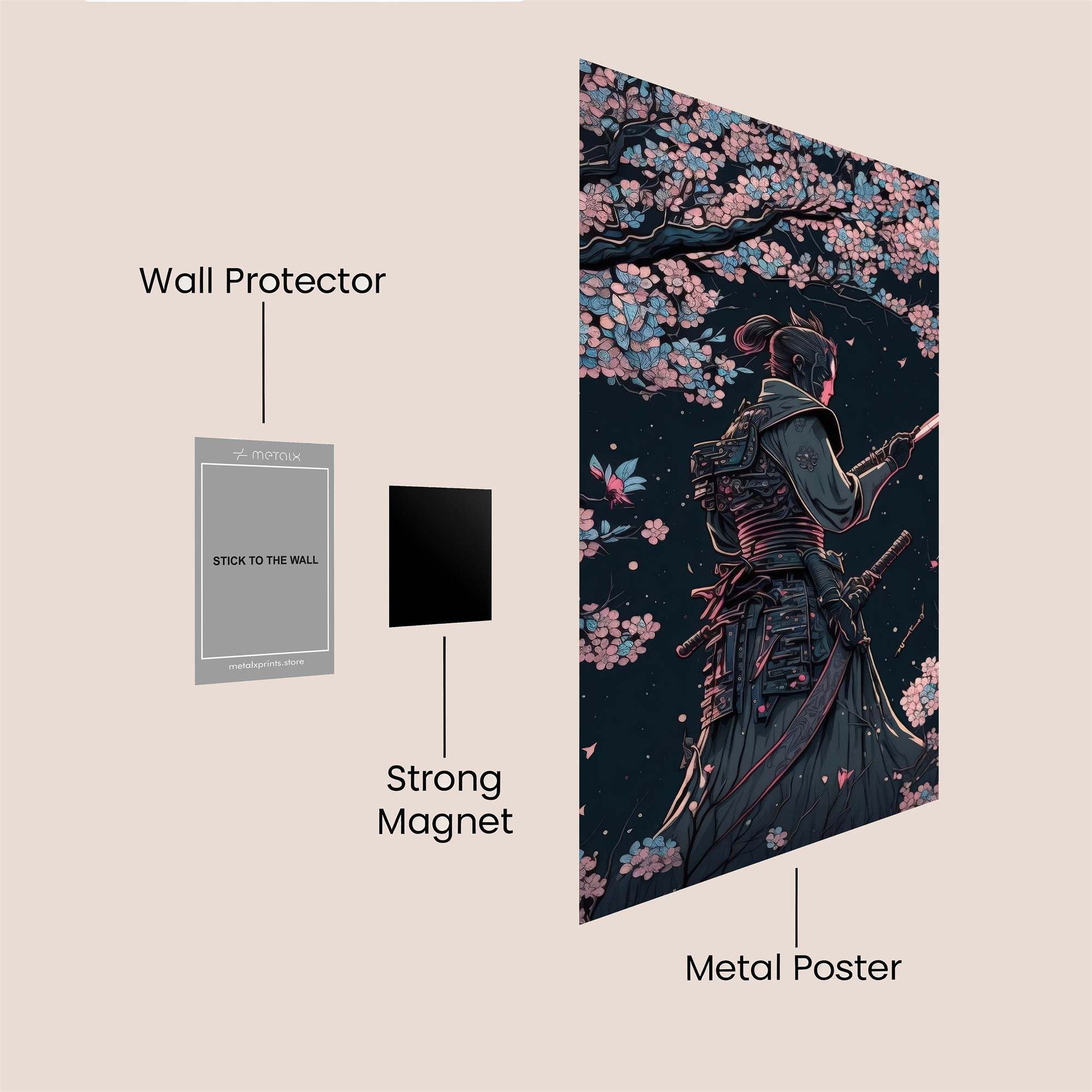 Samurai Serenity Safe Wall Magnetic / M