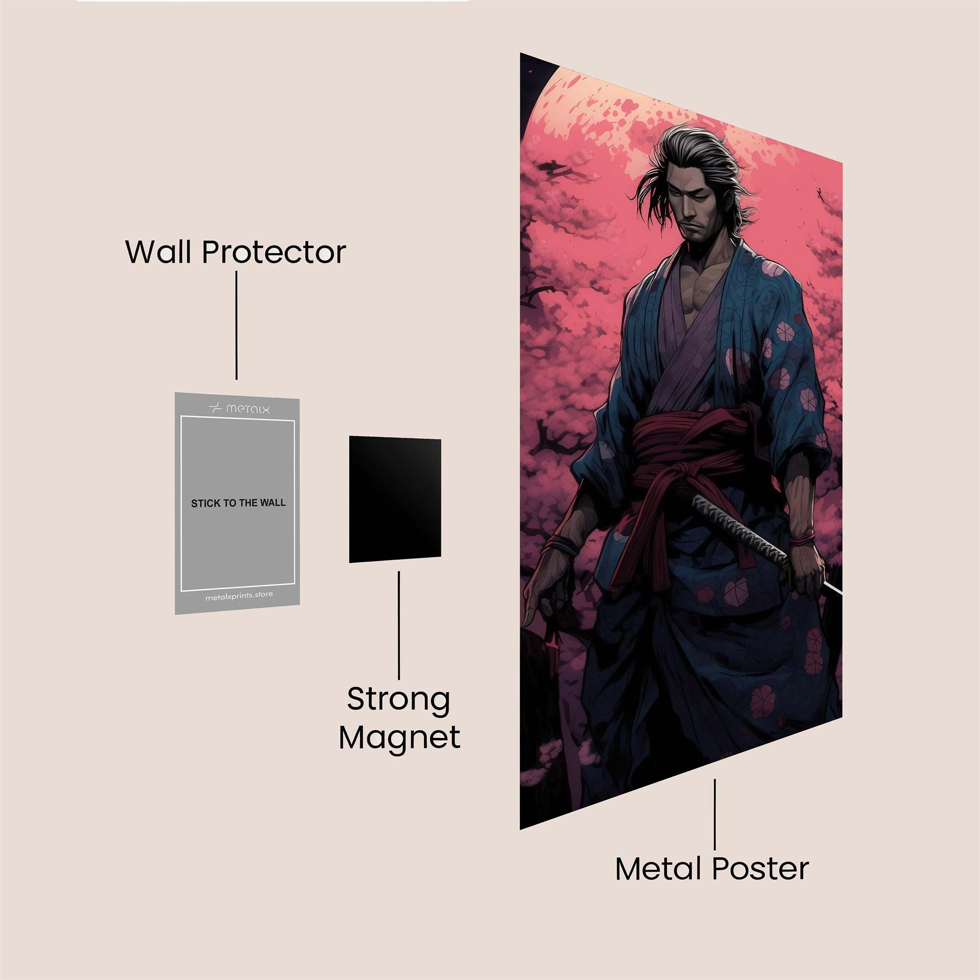 Samurai Serenity Safe Wall Magnetic / M