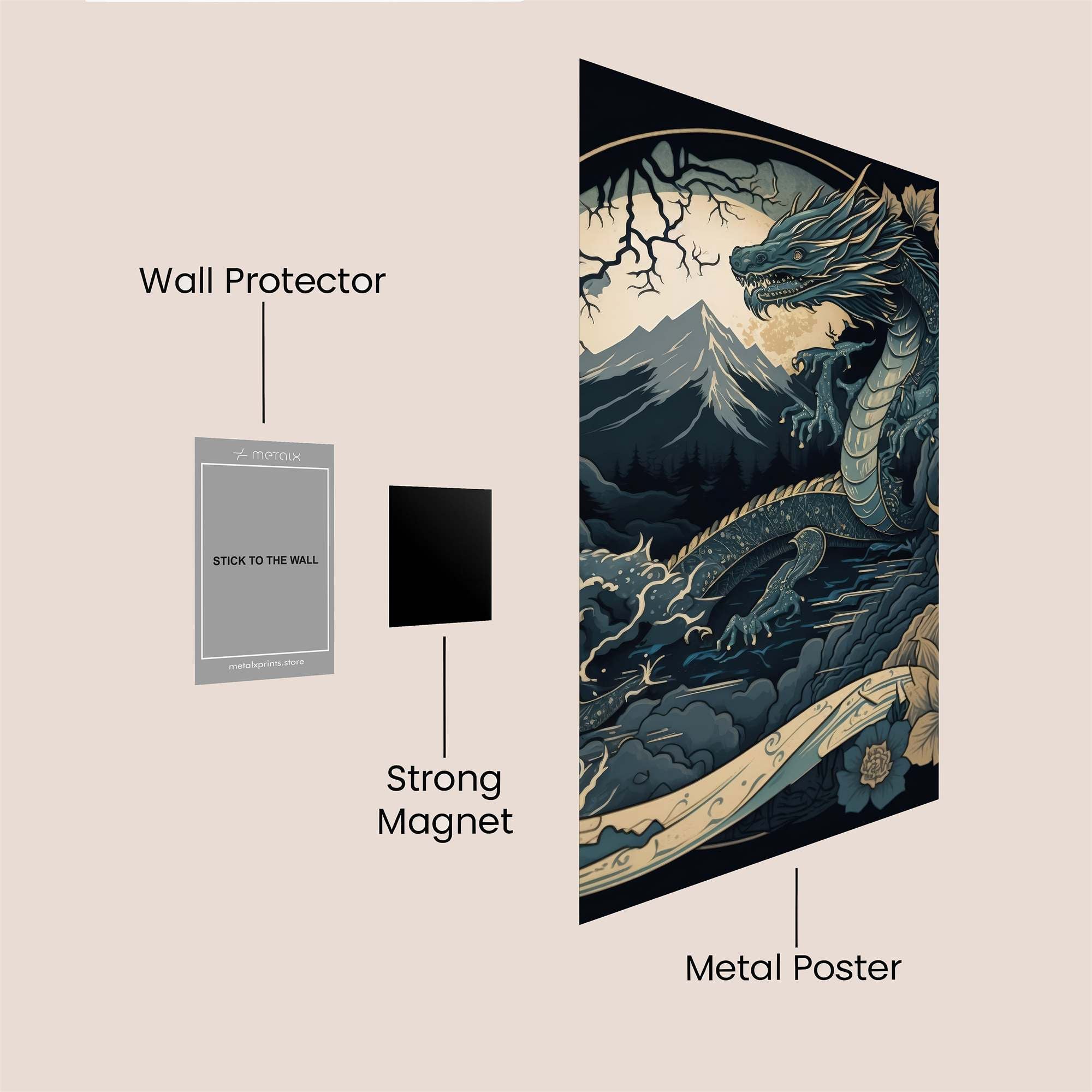 Dragon Serenity Safe Wall Magnetic / M
