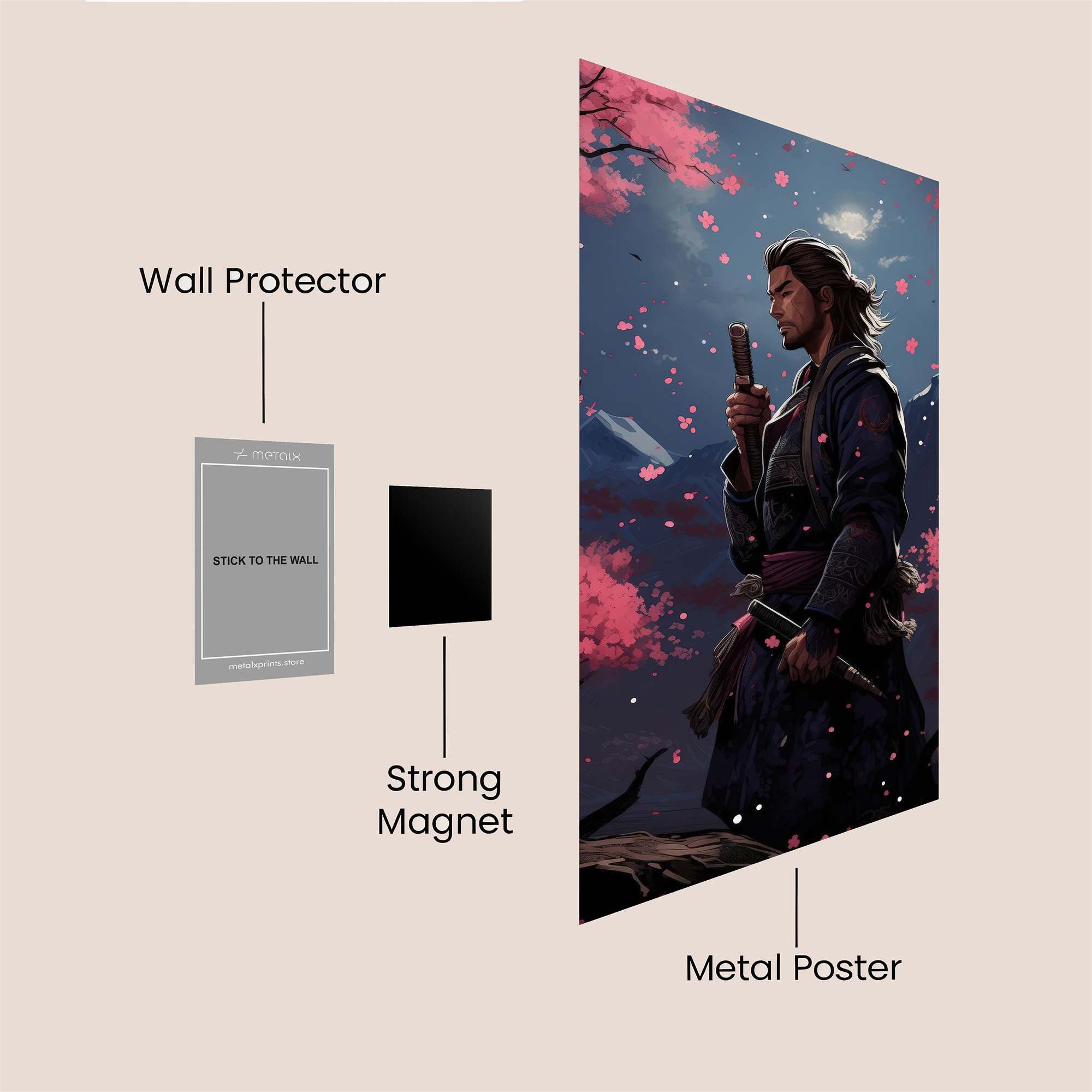 Samurai Serenity Safe Wall Magnetic / M