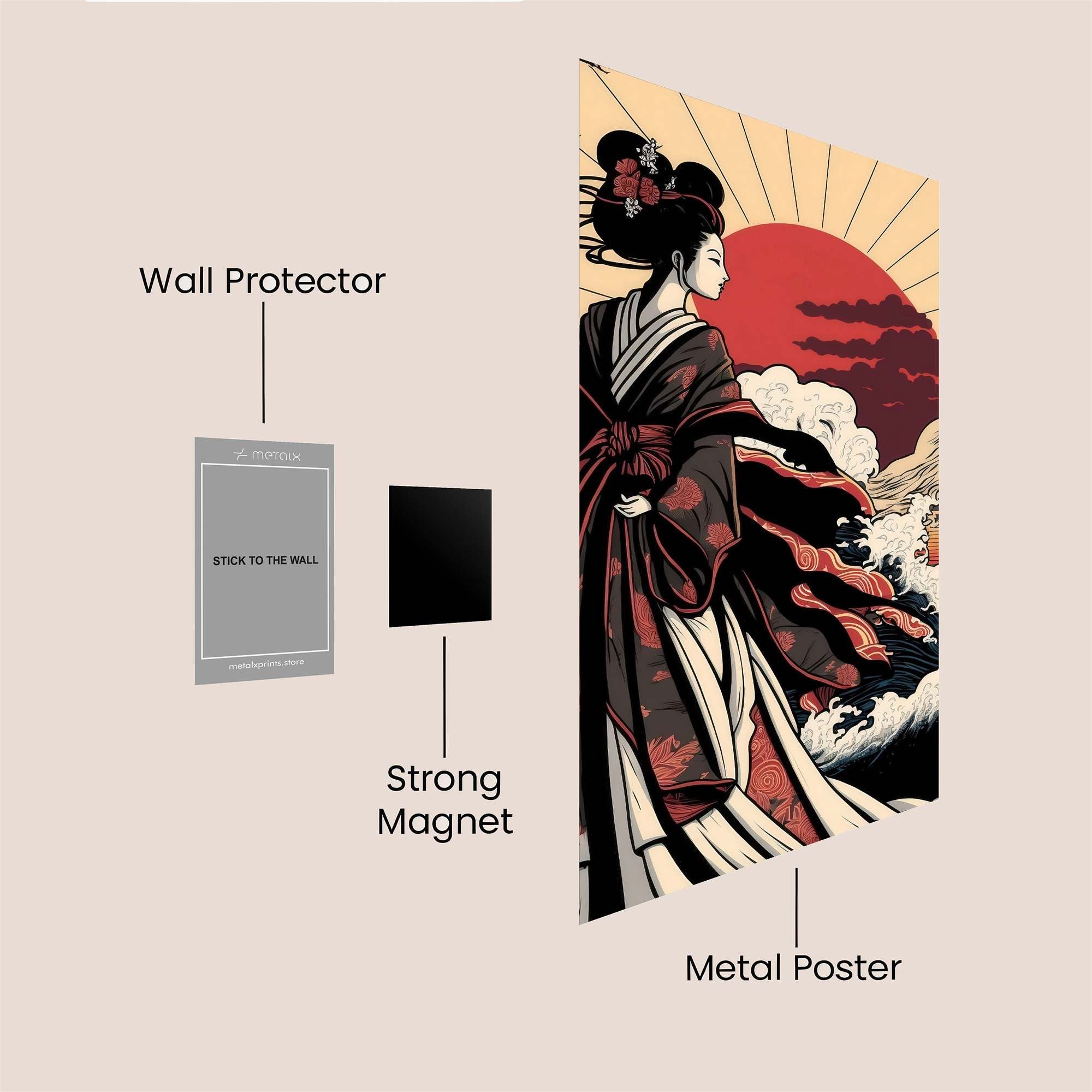 Geisha Serenity Safe Wall Magnetic / M