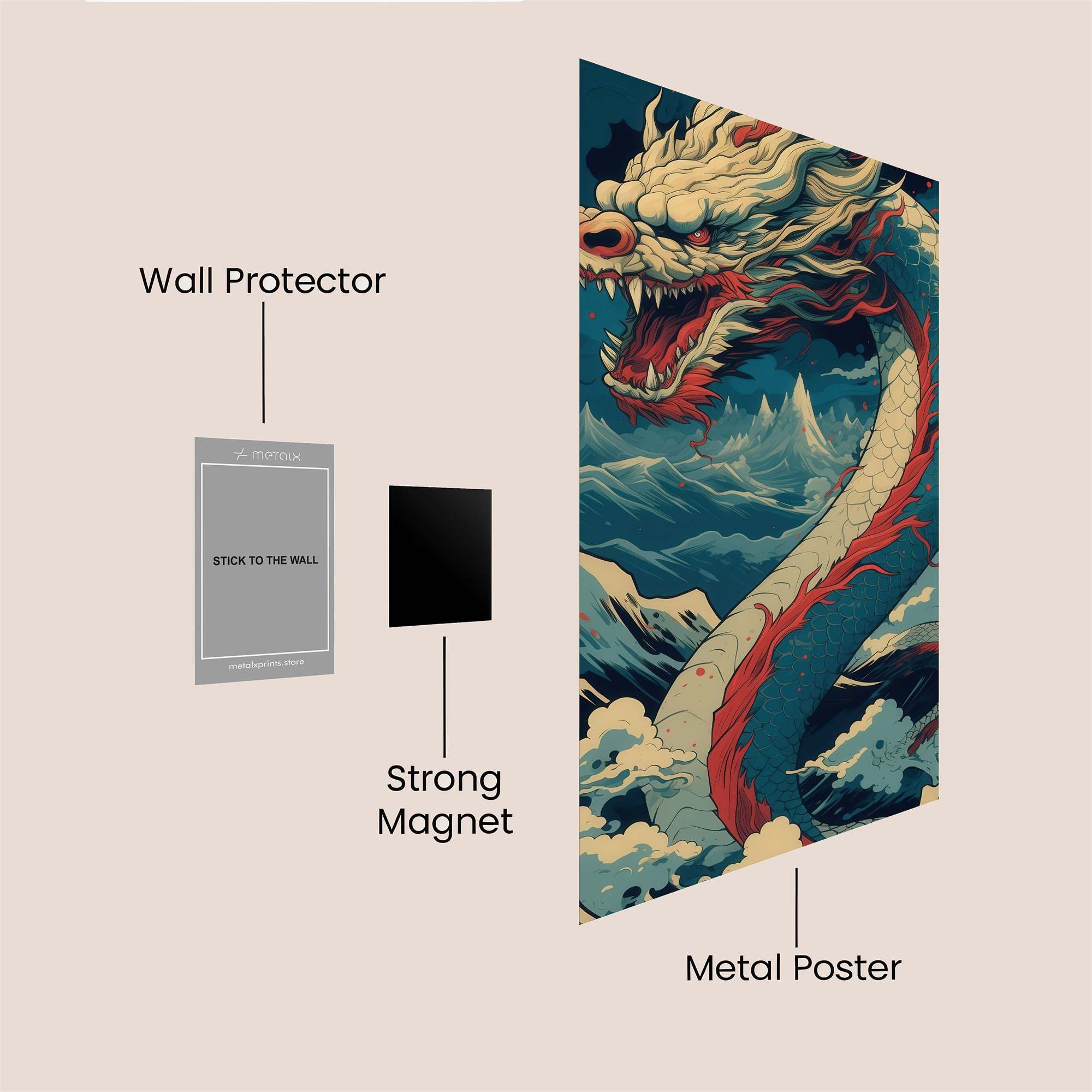 Dragon Majestic Safe Wall Magnetic / M
