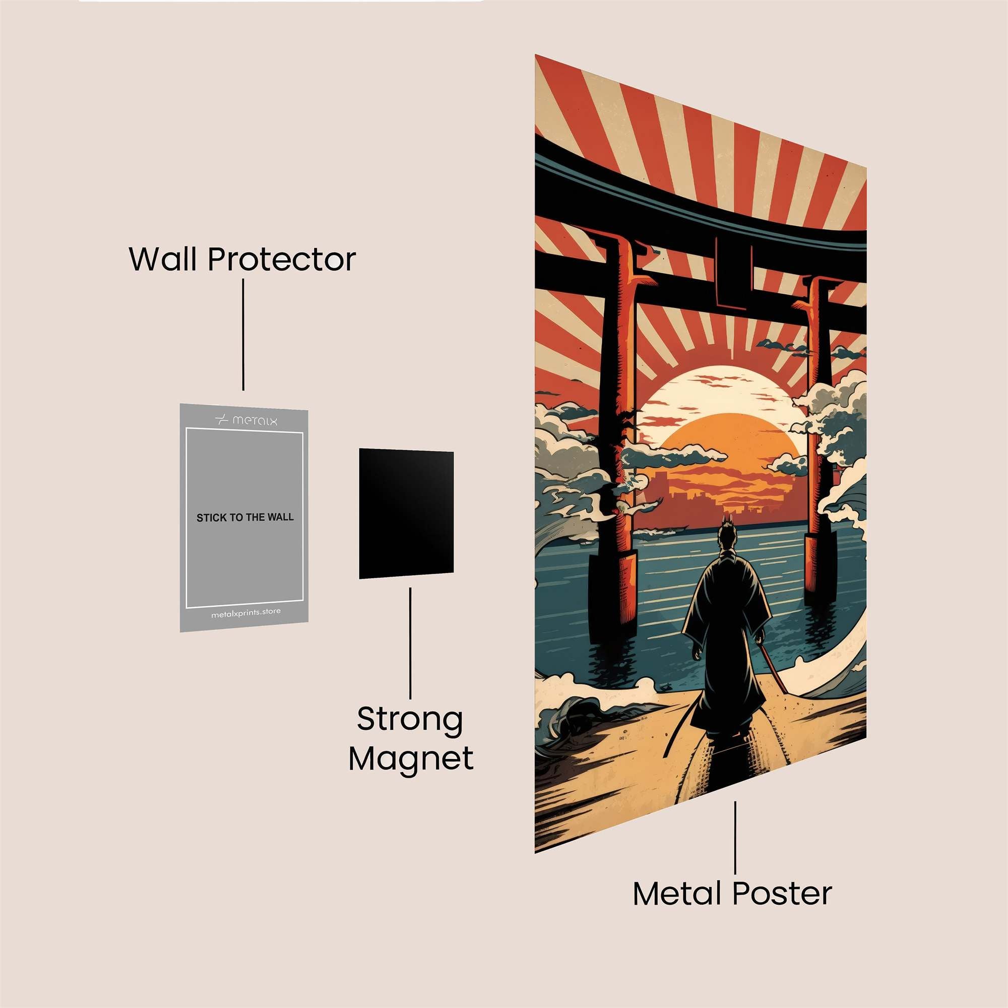 Samurai Serenity Safe Wall Magnetic / M