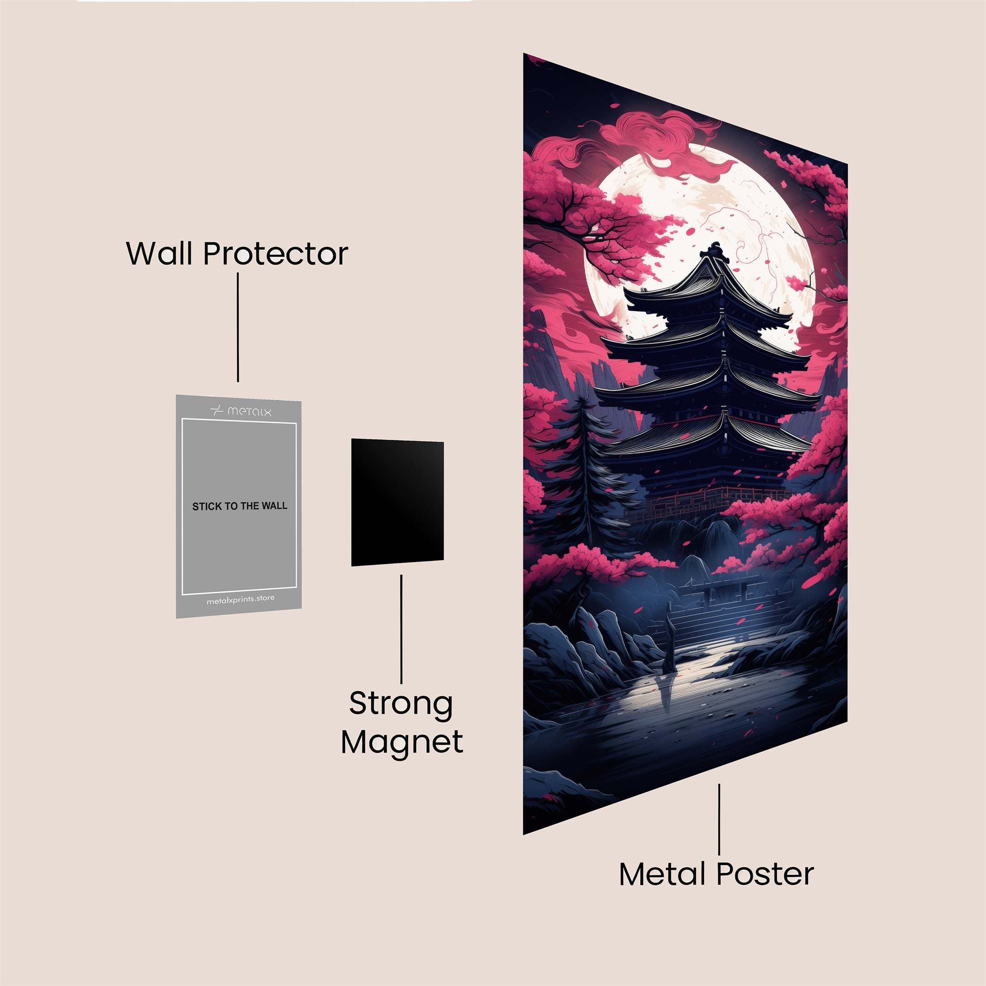 Pagoda Dream Safe Wall Magnetic / M