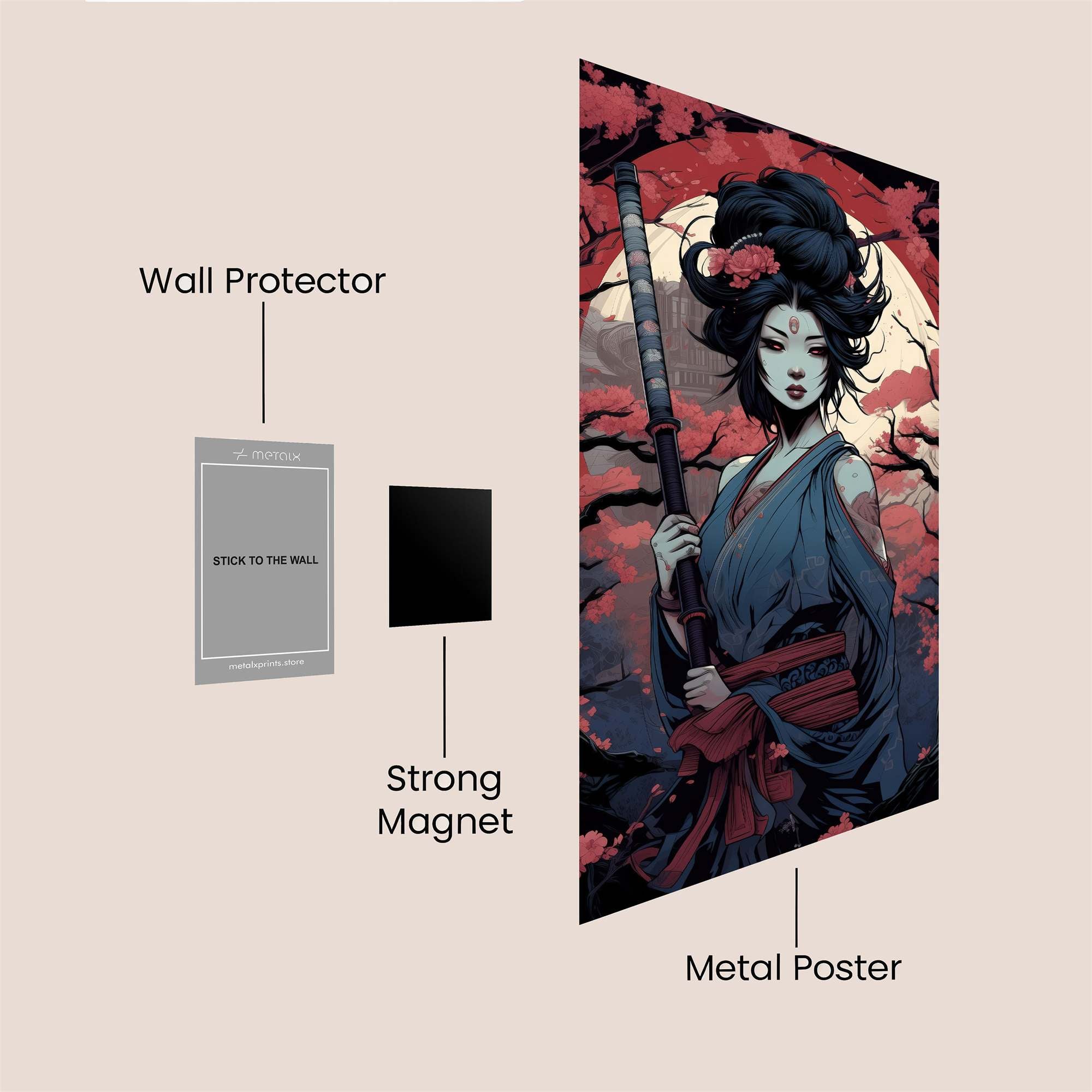 Samurai Serenity Safe Wall Magnetic / M