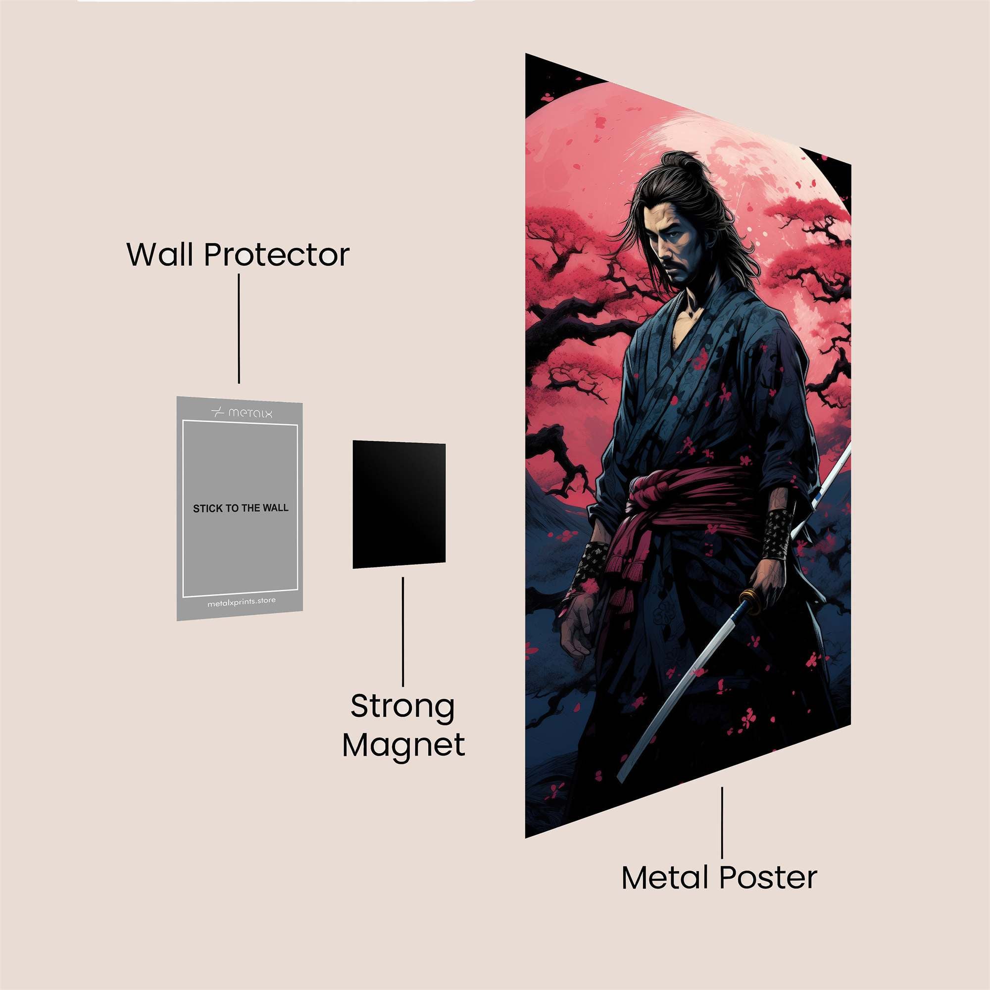 Samurai Serenity Safe Wall Magnetic / M