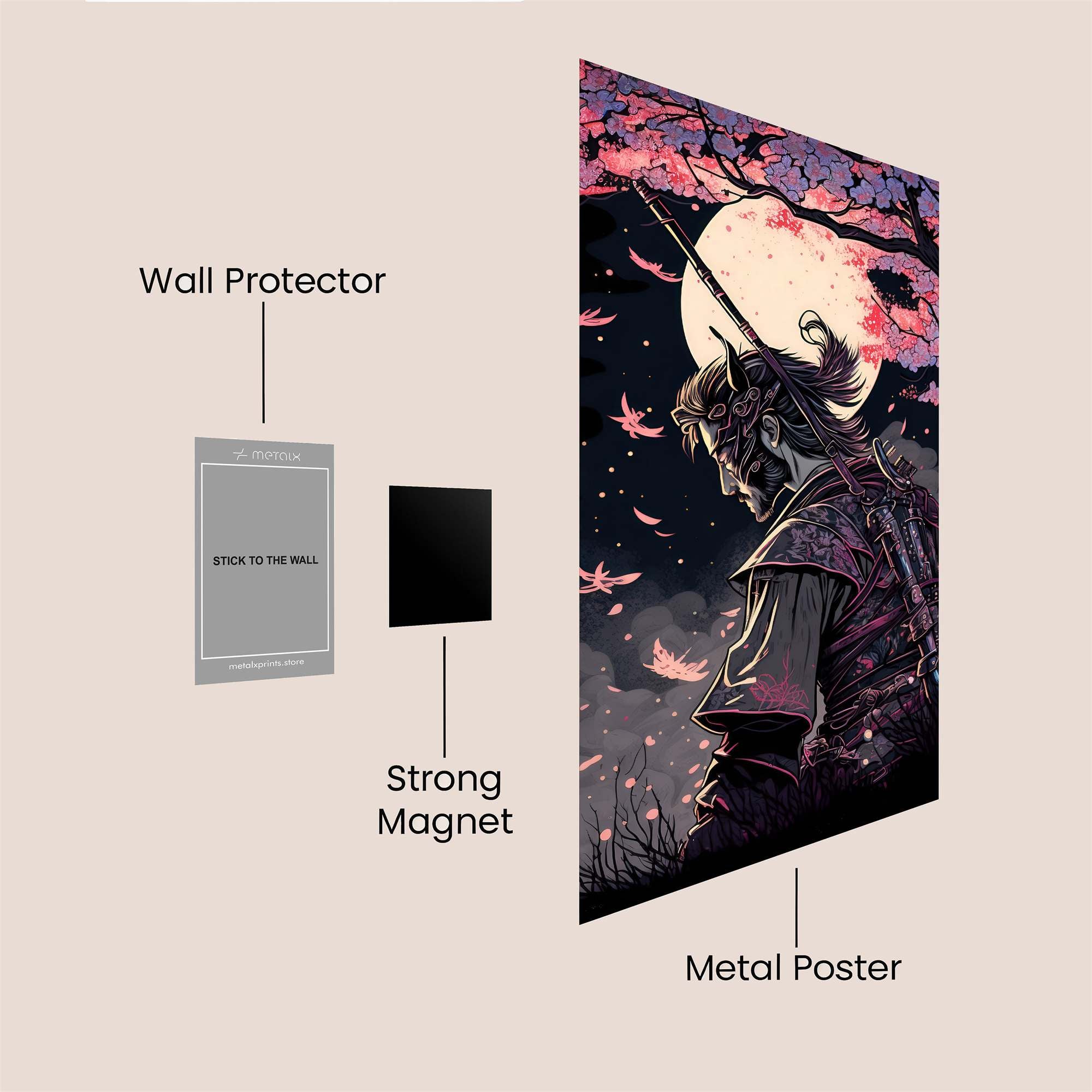 Samurai Serenity Safe Wall Magnetic / M