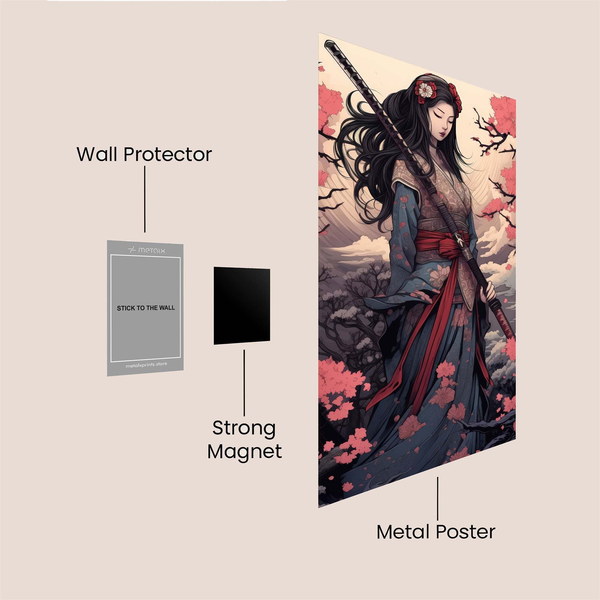 Samurai Serenity Safe Wall Magnetic / M