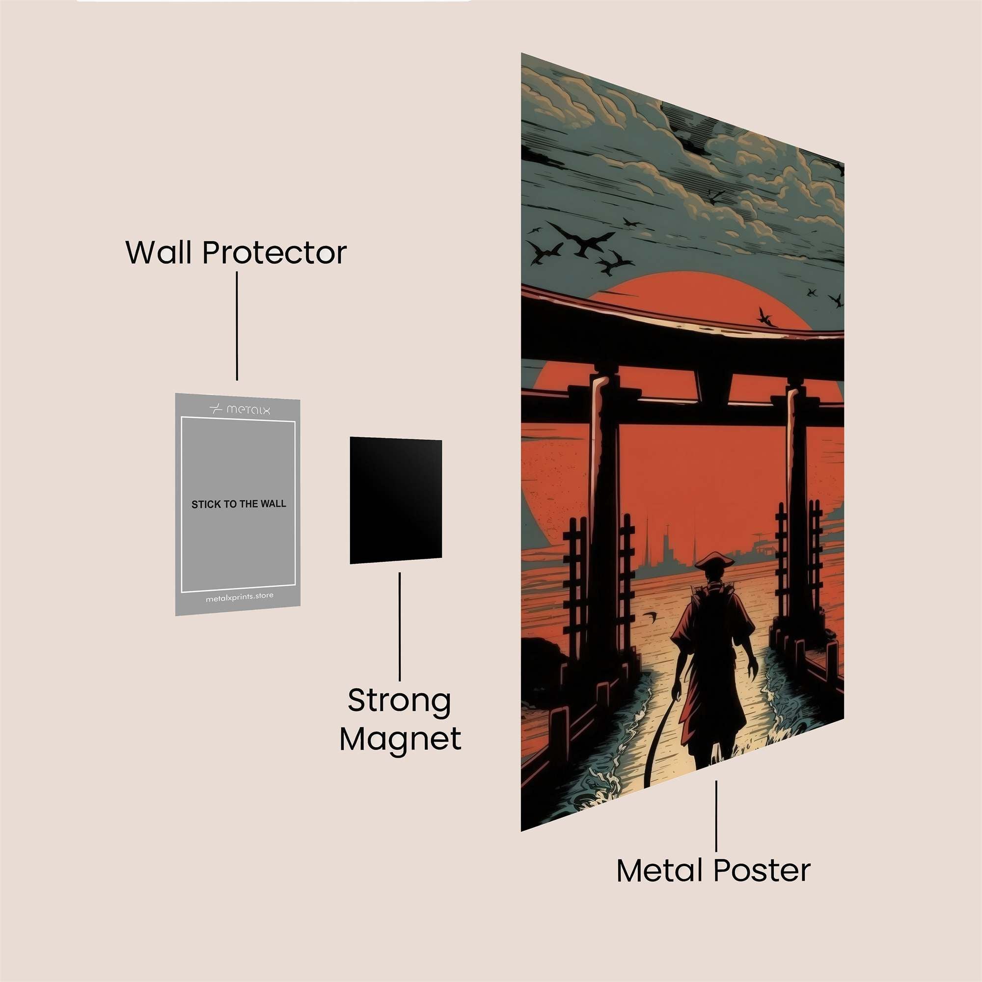 Samurai Serenity Safe Wall Magnetic / M