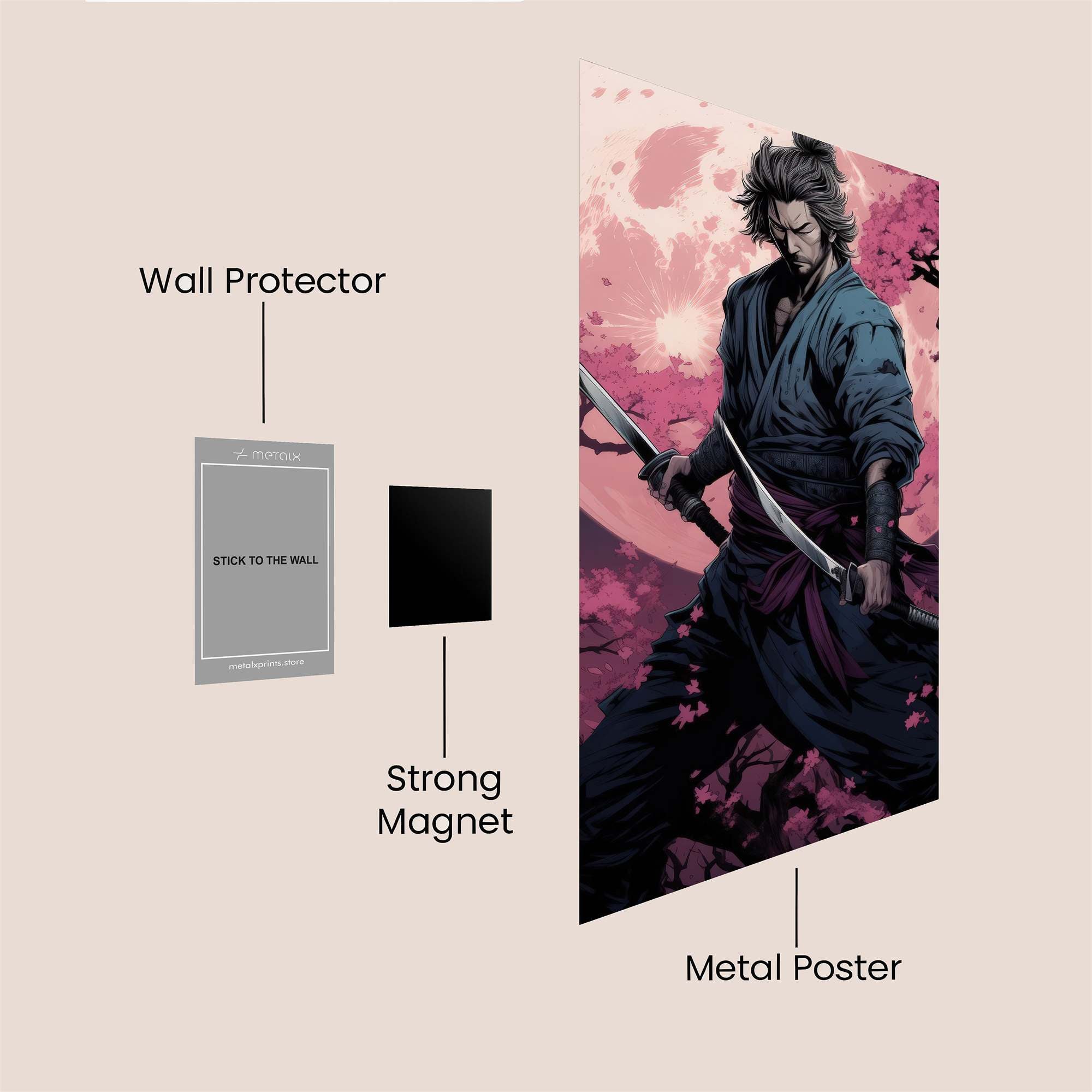 Samurai Serenity Safe Wall Magnetic / M