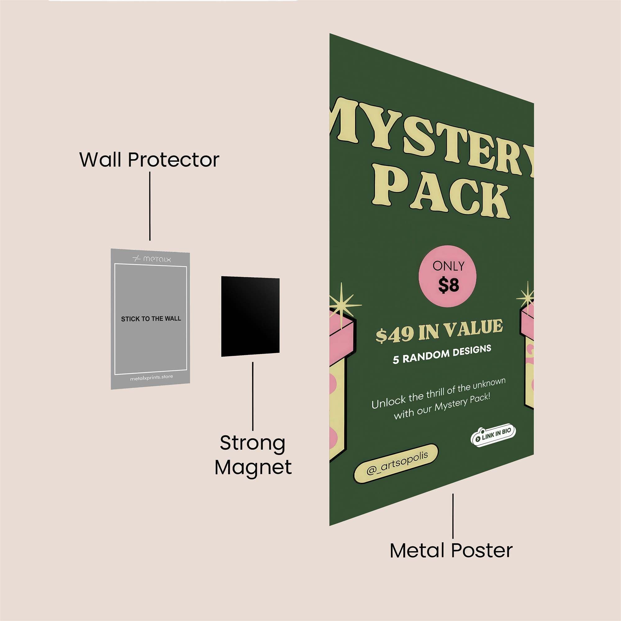 Doyle Intrigue Safe Wall Magnetic / M