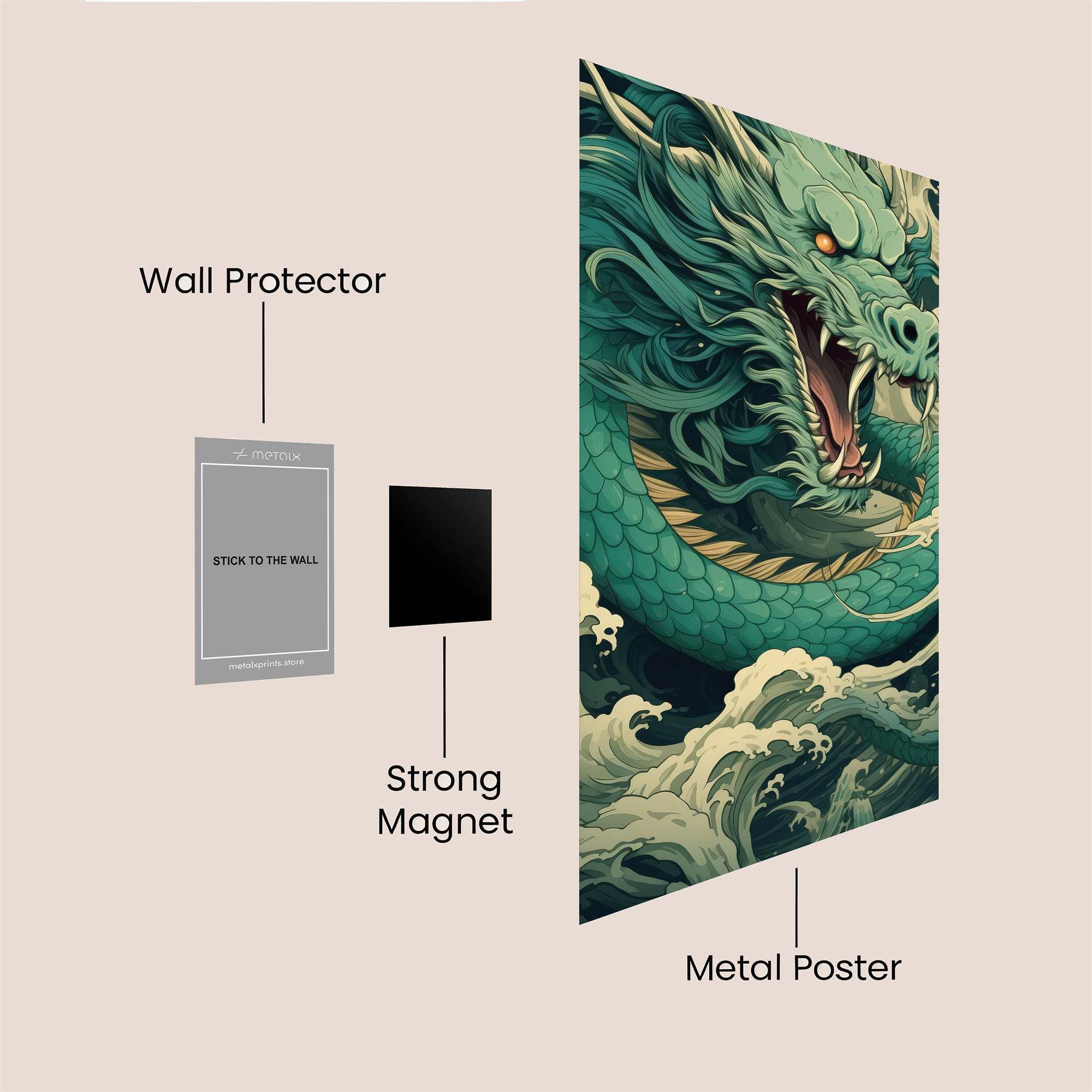 Dragon Fury Safe Wall Magnetic / M